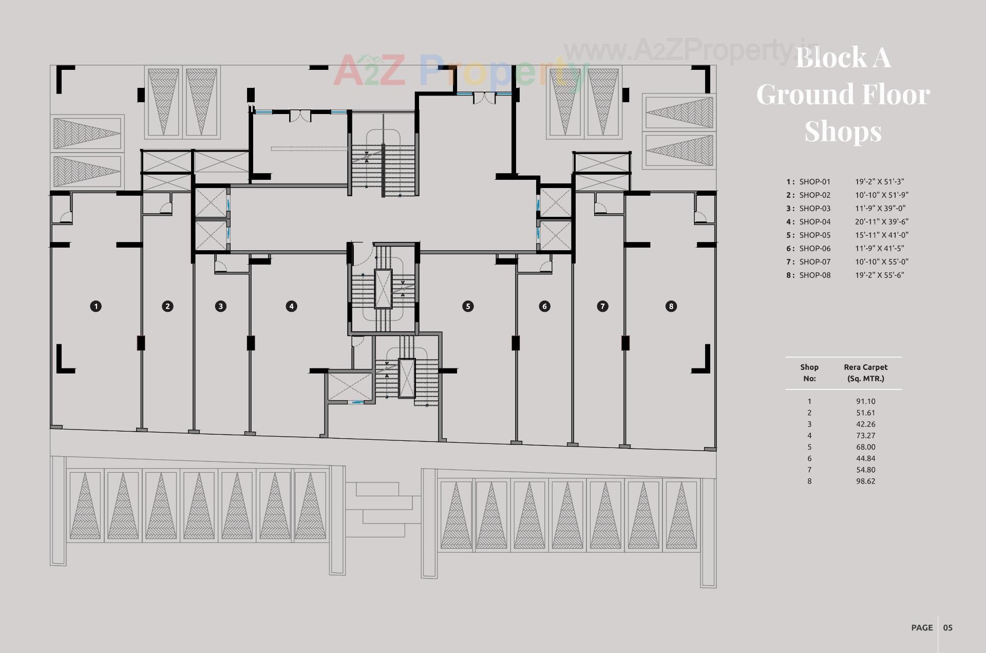 Layout of real estate project Beaufort Park located at Adalaj, Gandhinagar, Gujarat