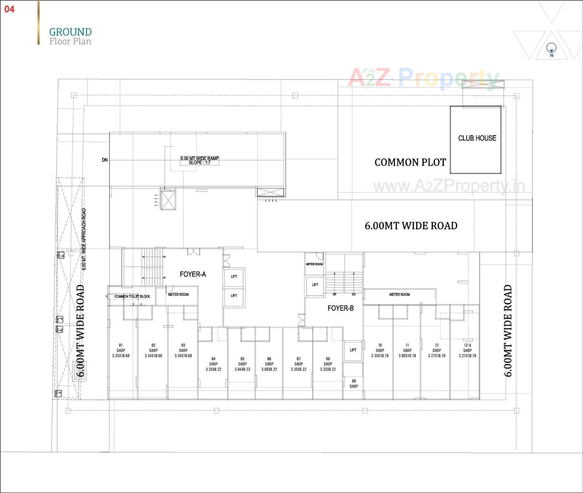 Layout of real estate project Beryl Sky located at Kudasan, Gandhinagar, Gujarat