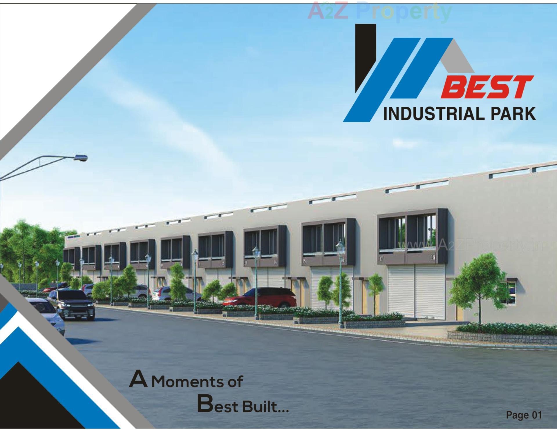 3D Elevation of real estate project Best Industrial Park located at Ranasan, Gandhinagar, Gujarat