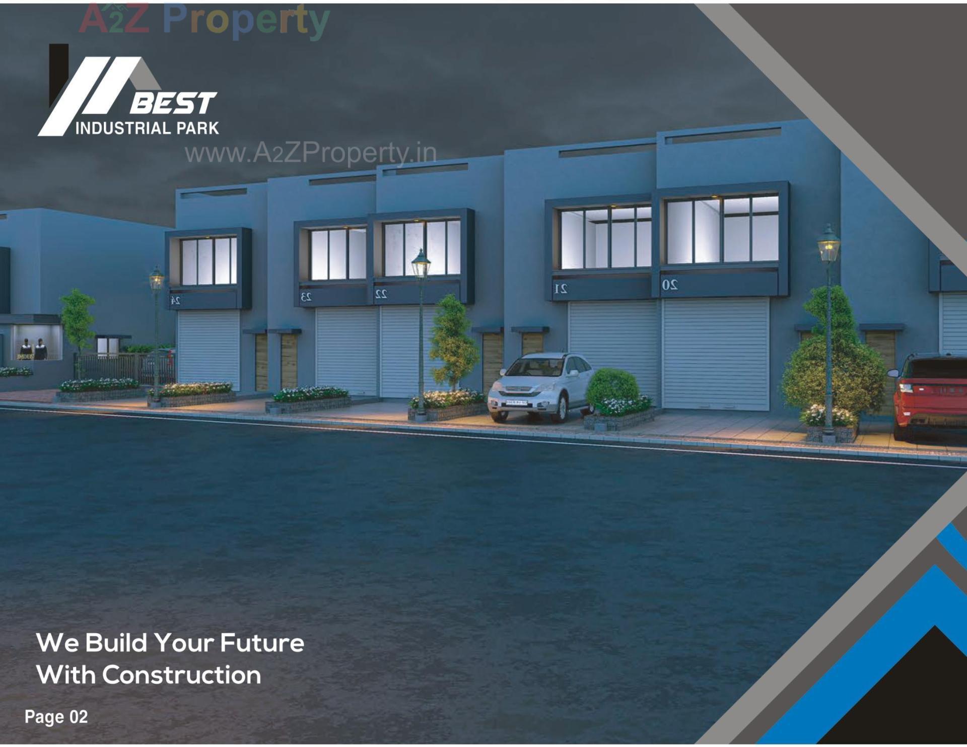 3D Elevation of real estate project Best Industrial Park located at Ranasan, Gandhinagar, Gujarat