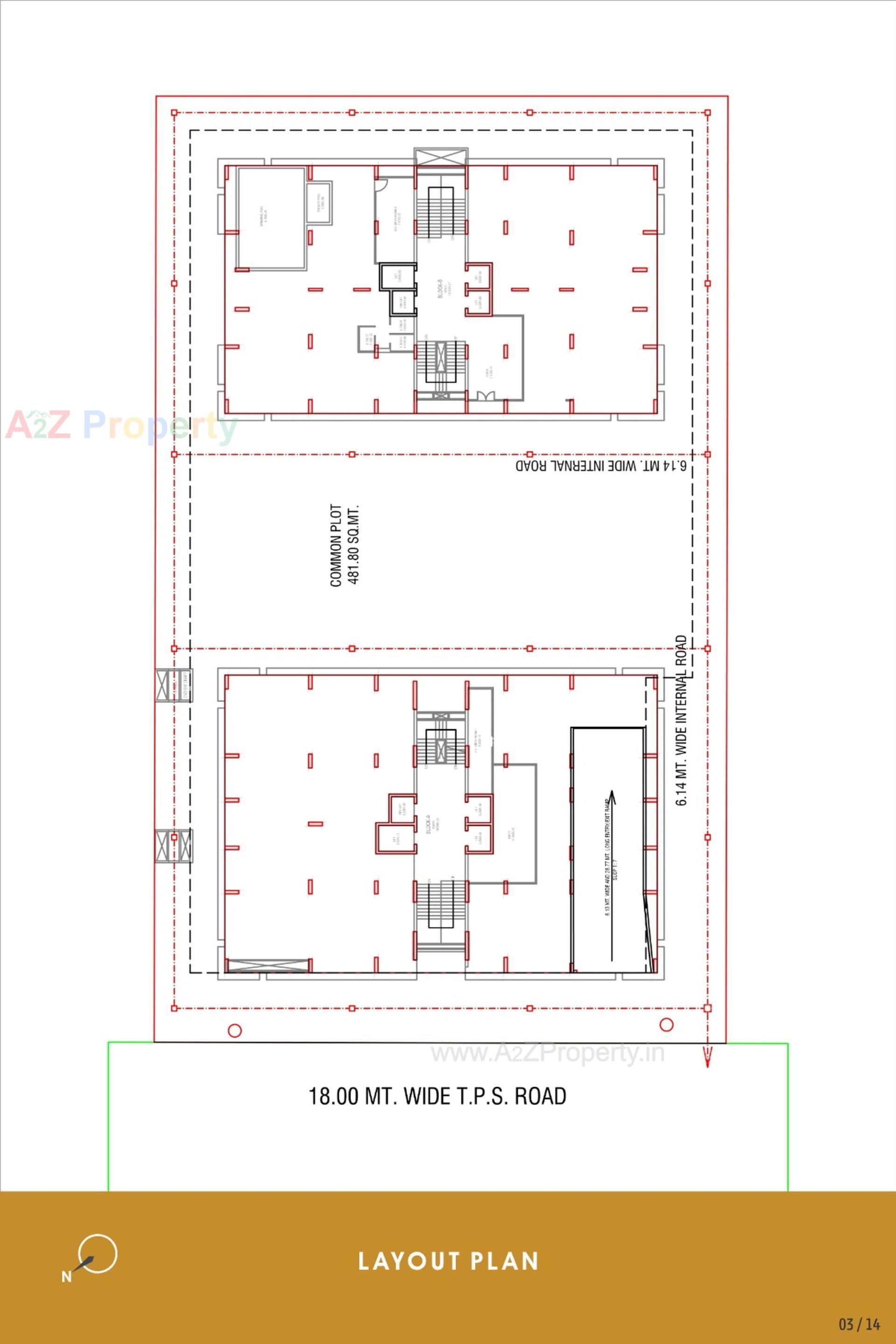 Layout of real estate project Beverly Heights located at Por, Gandhinagar, Gujarat