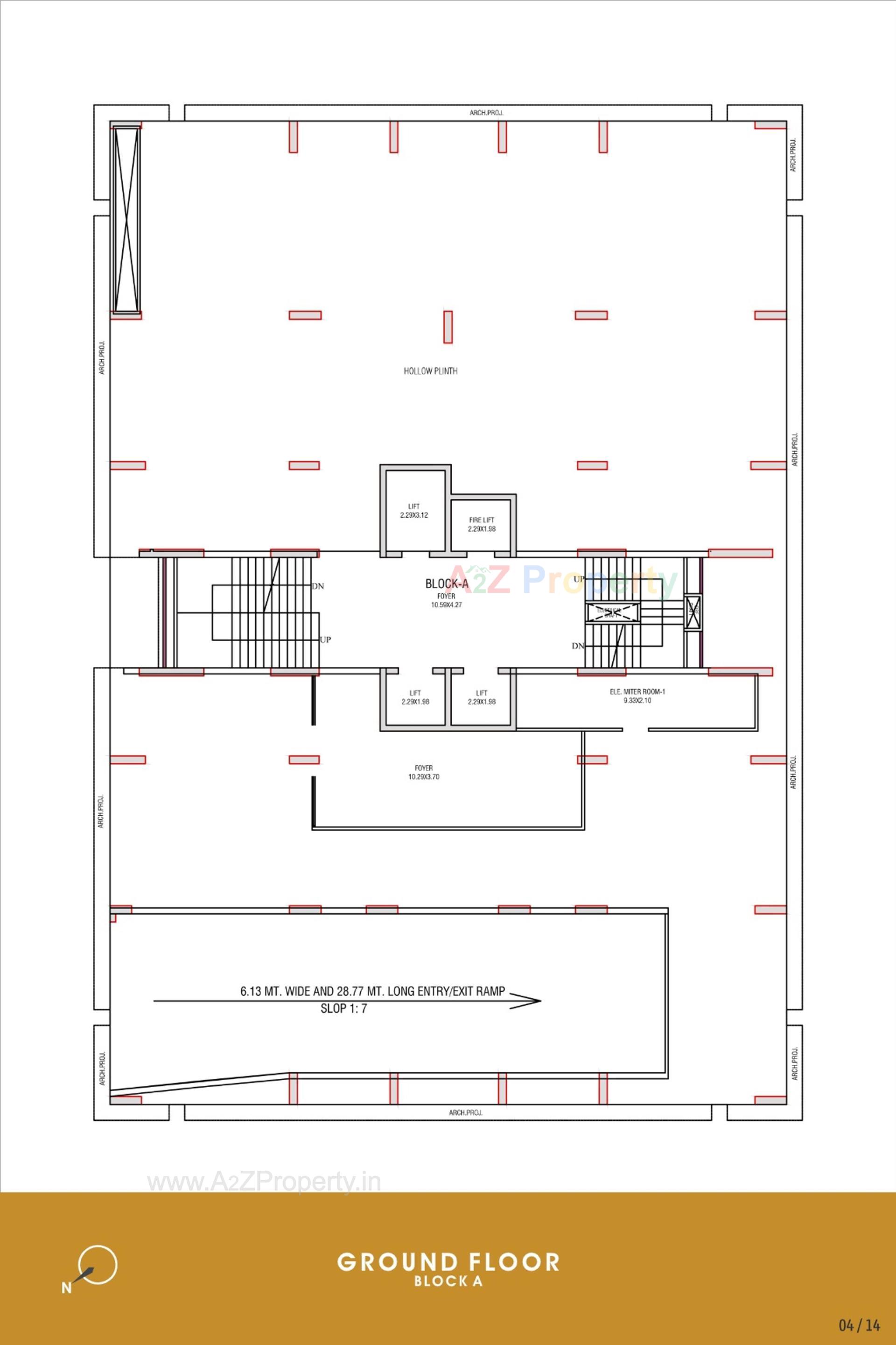 Layout of real estate project Beverly Heights located at Por, Gandhinagar, Gujarat