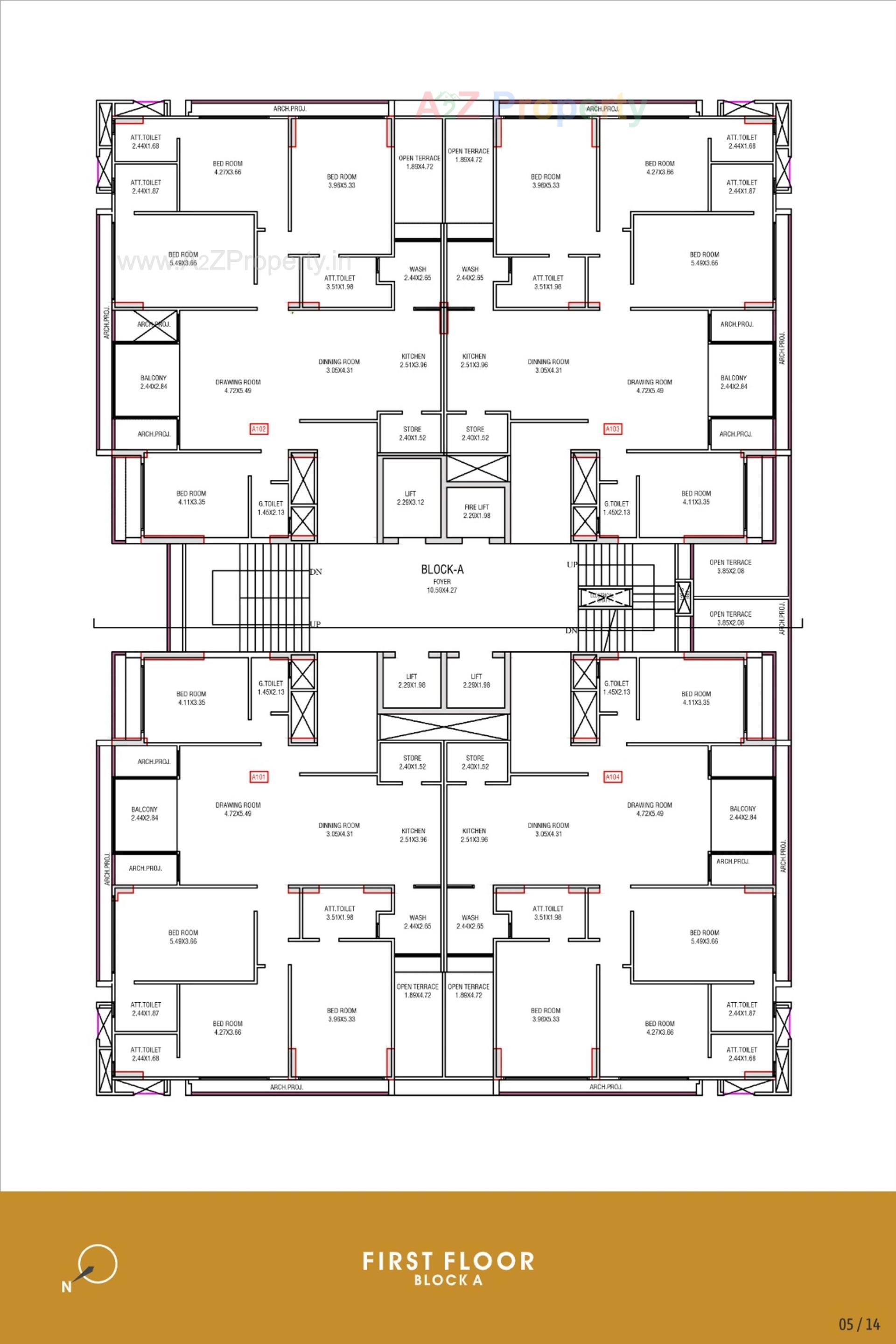 Layout of real estate project Beverly Heights located at Por, Gandhinagar, Gujarat