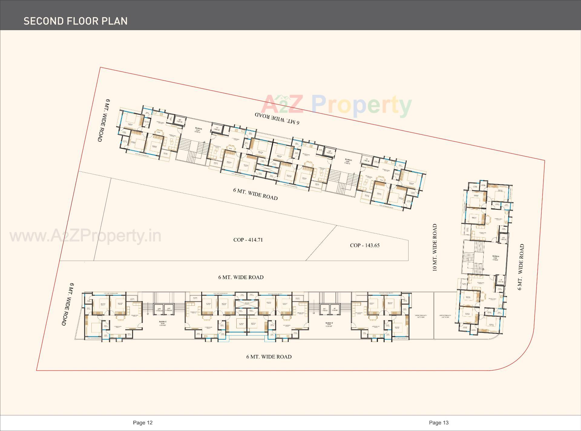 Layout of real estate project Bosky Sanelite located at Gandhinagar, Gandhinagar, Gujarat