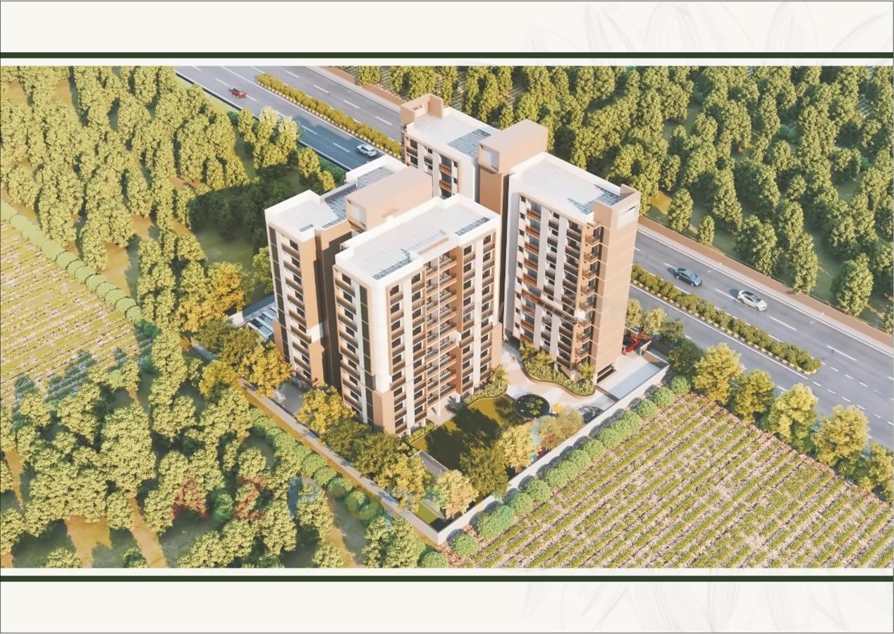 3D Elevation of real estate project Brij Green located at Gandhinagar, Gandhinagar, Gujarat