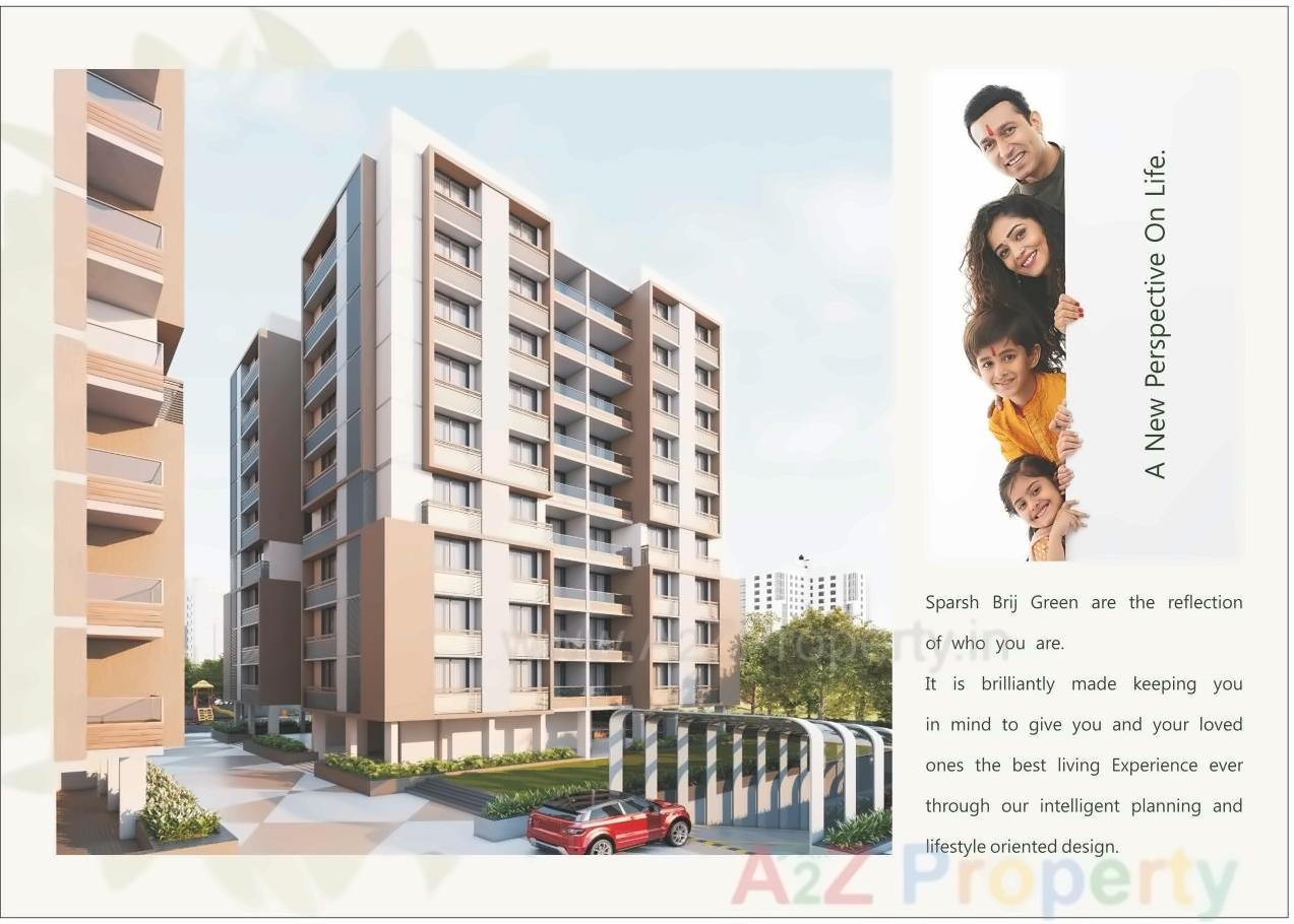 3D Elevation of real estate project Brij Green located at Gandhinagar, Gandhinagar, Gujarat