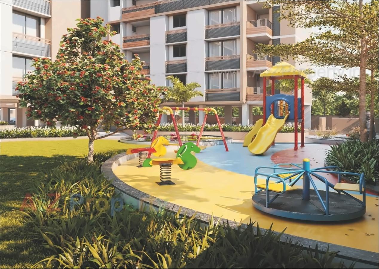 3D Elevation of real estate project Brij Green located at Gandhinagar, Gandhinagar, Gujarat