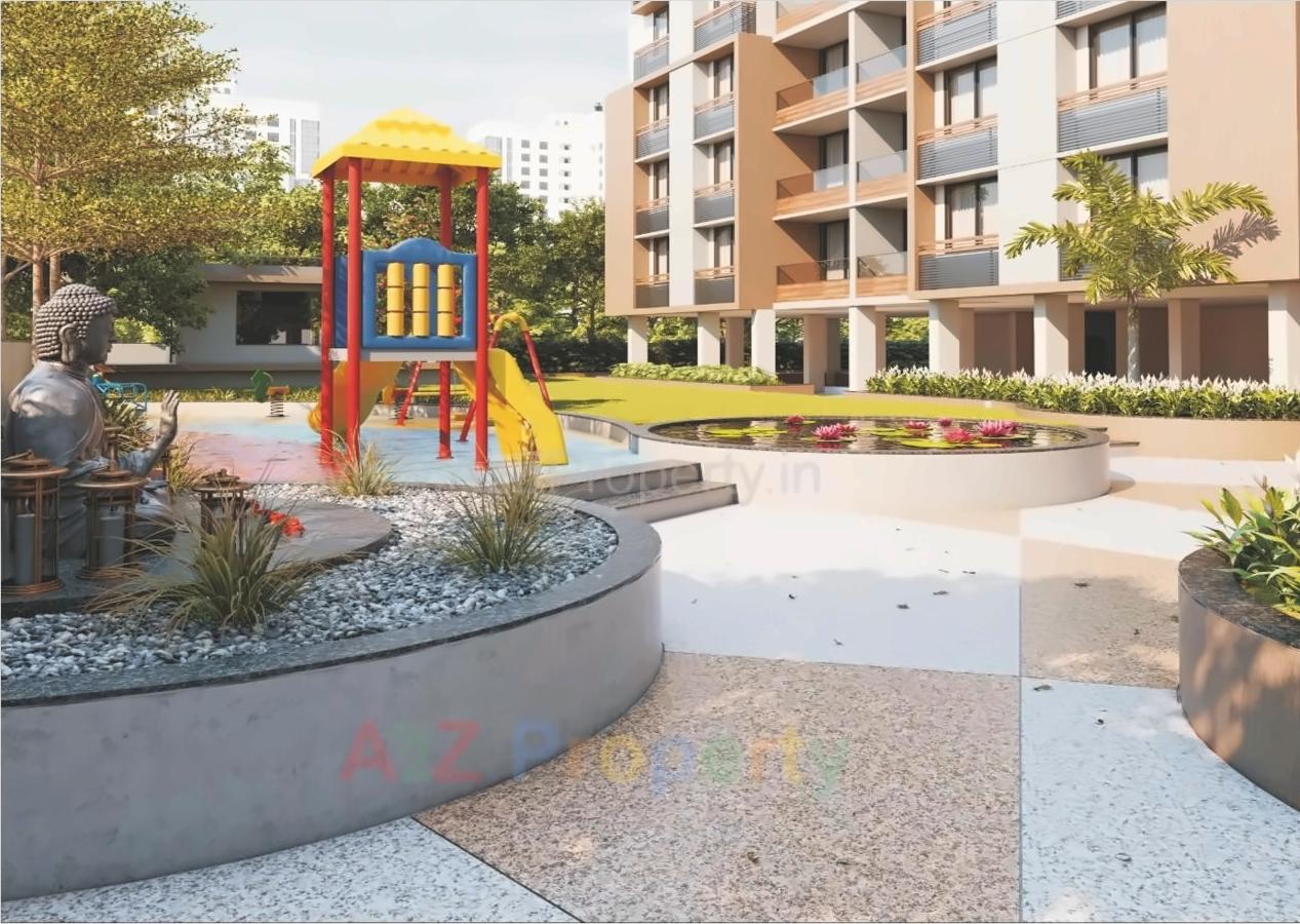 3D Elevation of real estate project Brij Green located at Gandhinagar, Gandhinagar, Gujarat