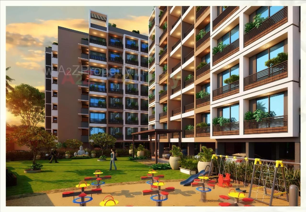 3D Elevation of real estate project Brij Orchid located at Vavol, Gandhinagar, Gujarat