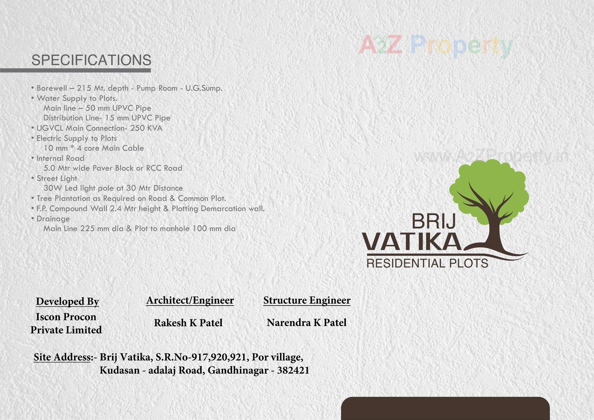  of real estate project Brij Vatika located at Por, Gandhinagar, Gujarat