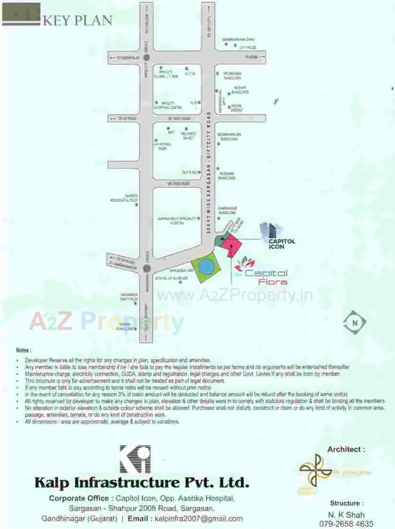  of real estate project Capitol Flora Capitol Icon located at Sargasan, Gandhinagar, Gujarat