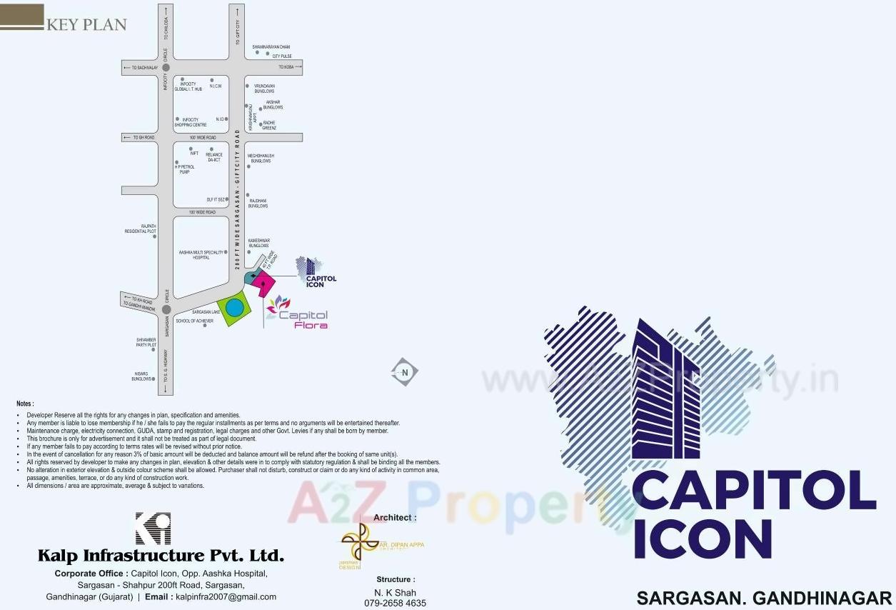  of real estate project Capitol Flora Capitol Icon located at Sargasan, Gandhinagar, Gujarat