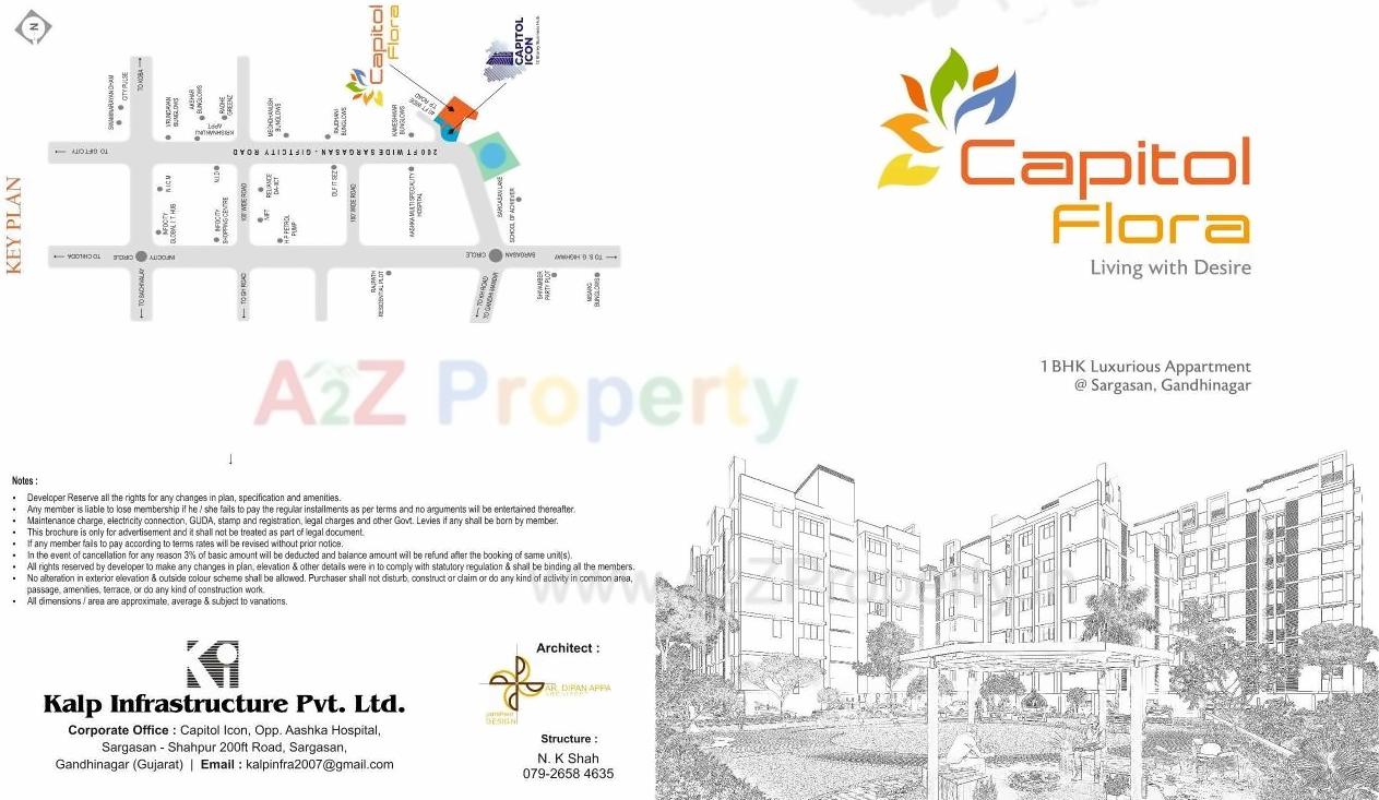  of real estate project Capitol Flora Capitol Icon located at Sargasan, Gandhinagar, Gujarat