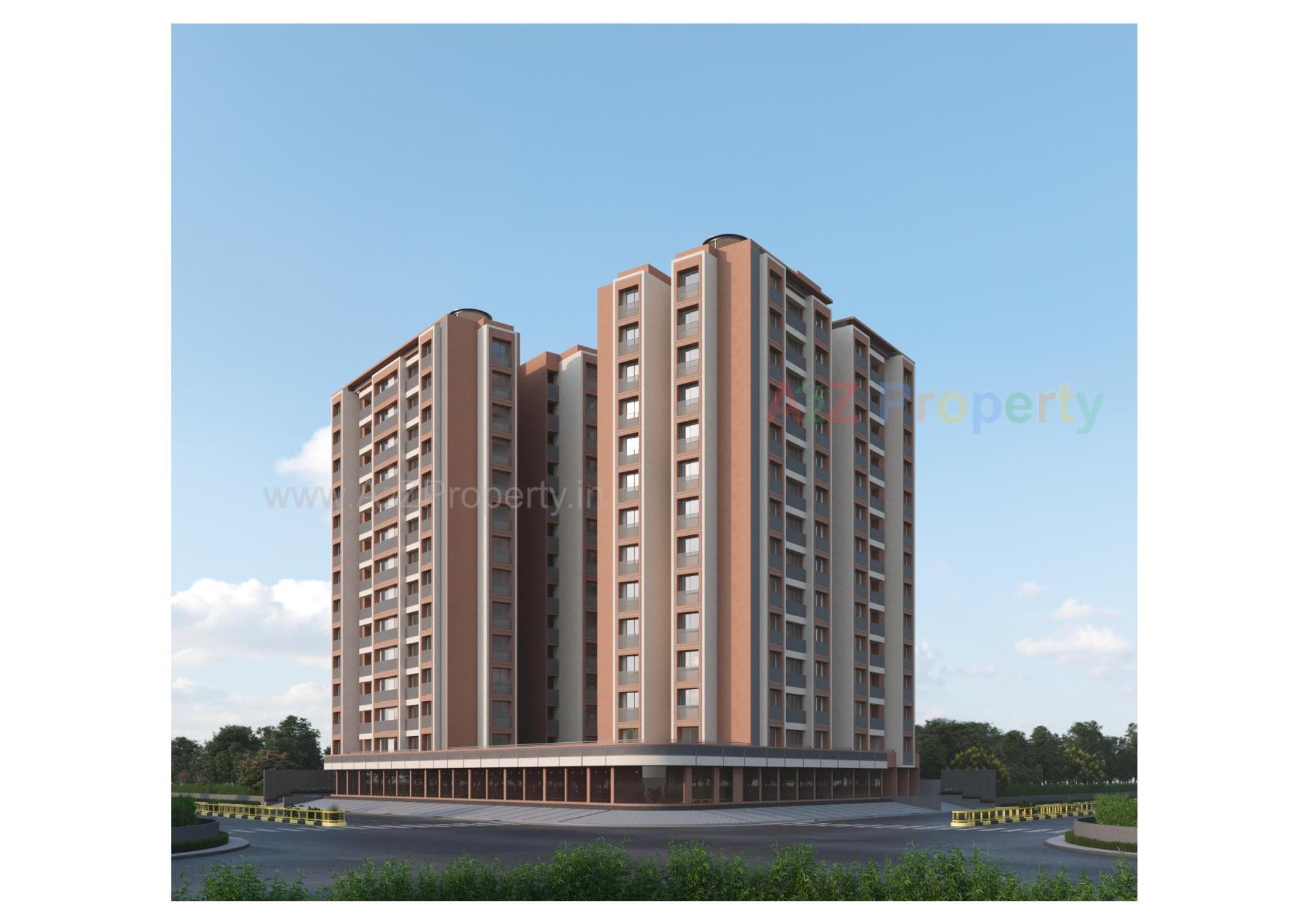 3D Elevation of real estate project Capstone Zuri located at Zundal, Gandhinagar, Gujarat