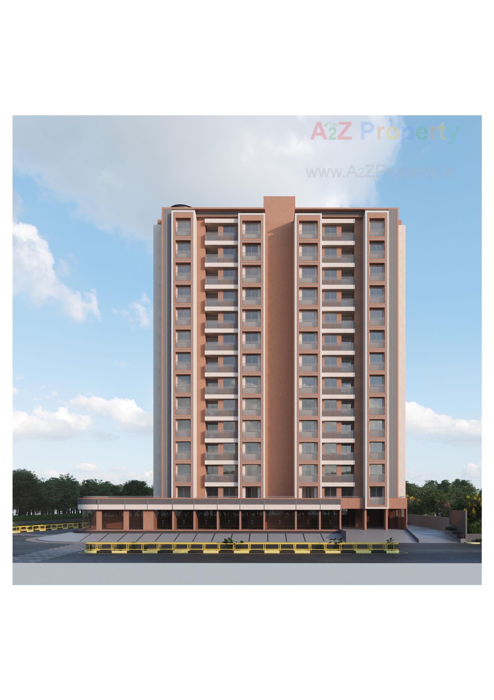 3D Elevation of real estate project Capstone Zuri located at Zundal, Gandhinagar, Gujarat