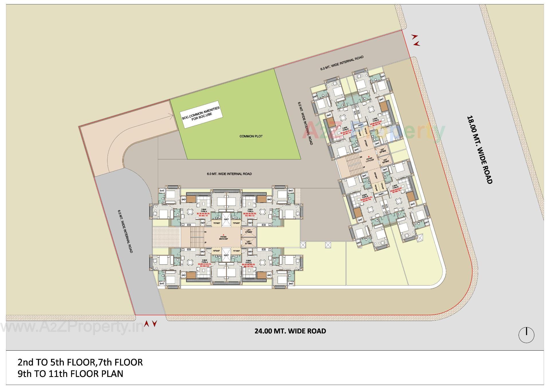 Layout of real estate project Capstone Zuri located at Zundal, Gandhinagar, Gujarat