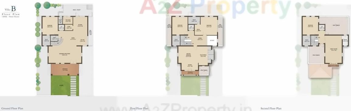 Layout of real estate project Casa Bellevue located at Bhat, Gandhinagar, Gujarat