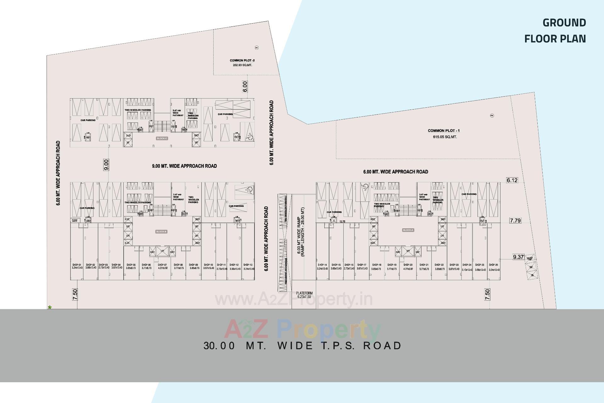 Layout of real estate project Casa Supremo located at Sughad, Gandhinagar, Gujarat