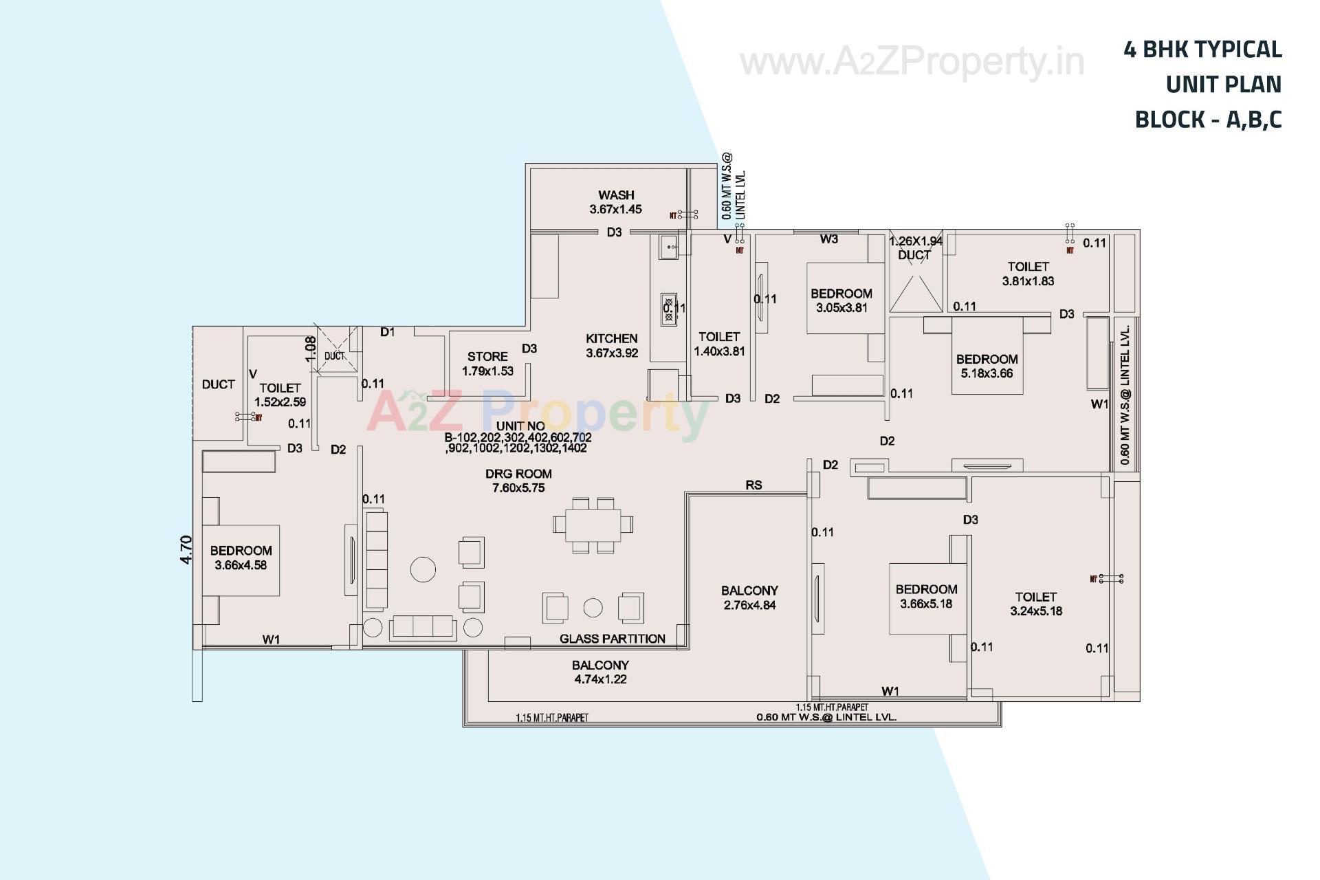 Layout of real estate project Casa Supremo located at Sughad, Gandhinagar, Gujarat
