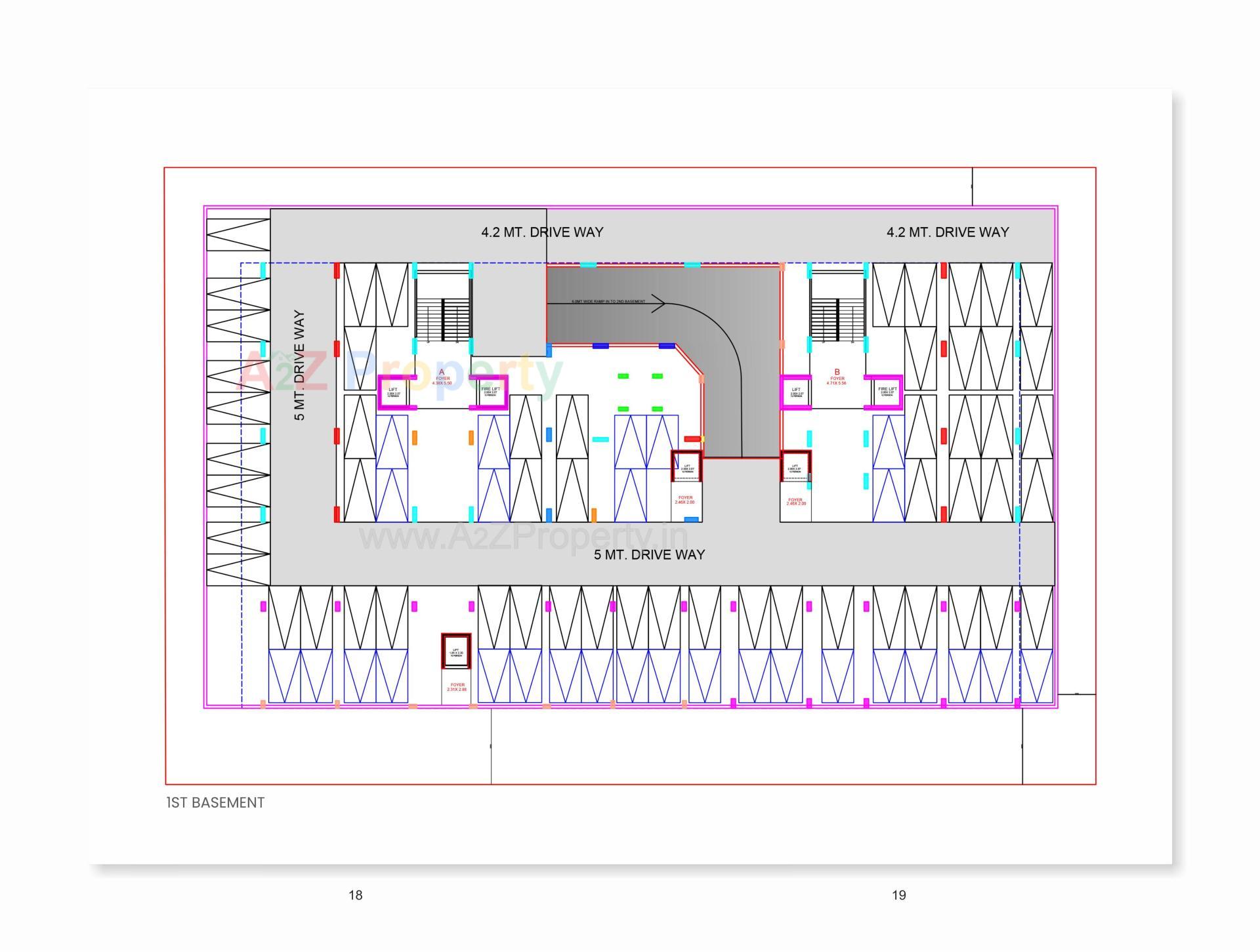 Layout of real estate project Centre Point located at Kudasan, Gandhinagar, Gujarat
