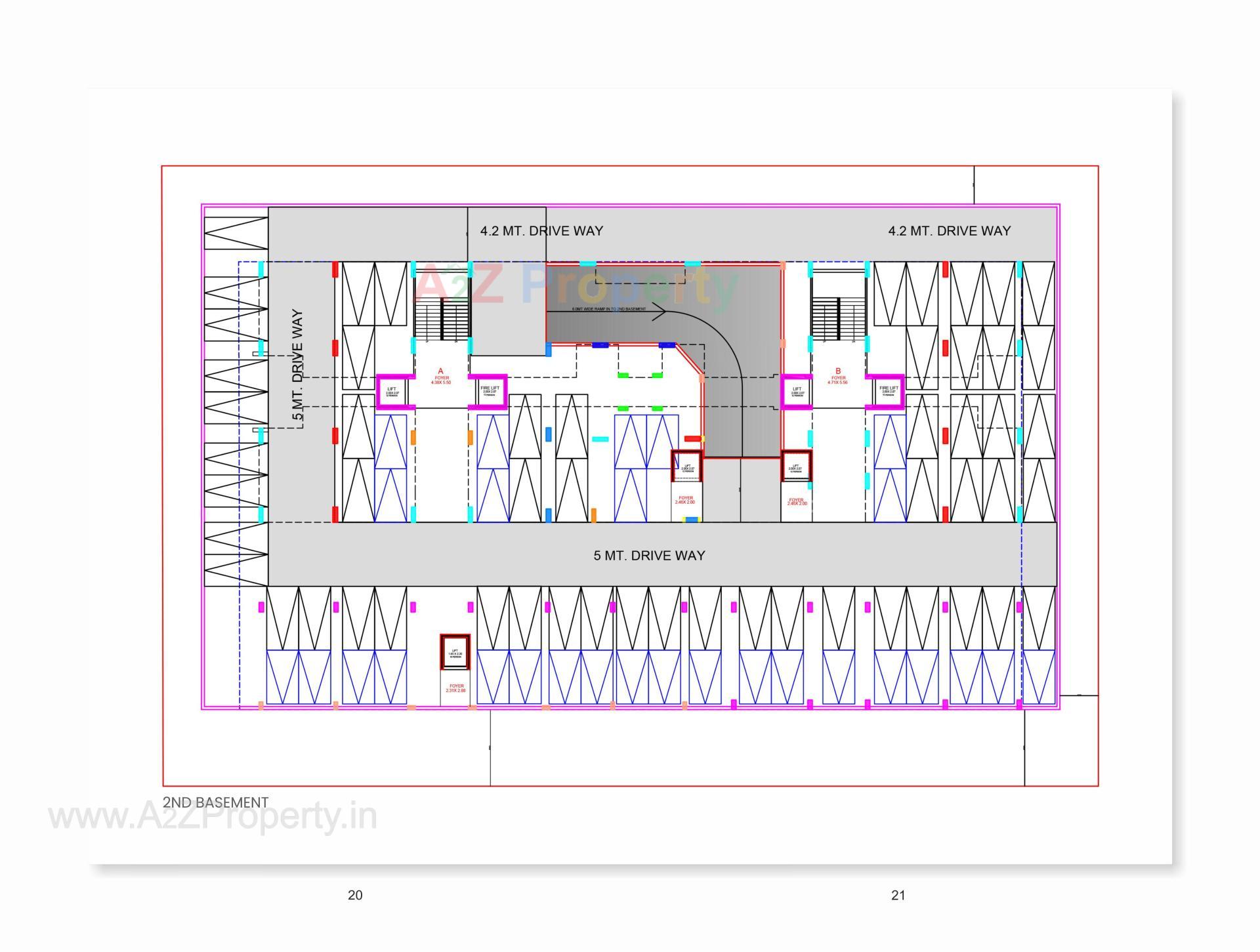 Layout of real estate project Centre Point located at Kudasan, Gandhinagar, Gujarat