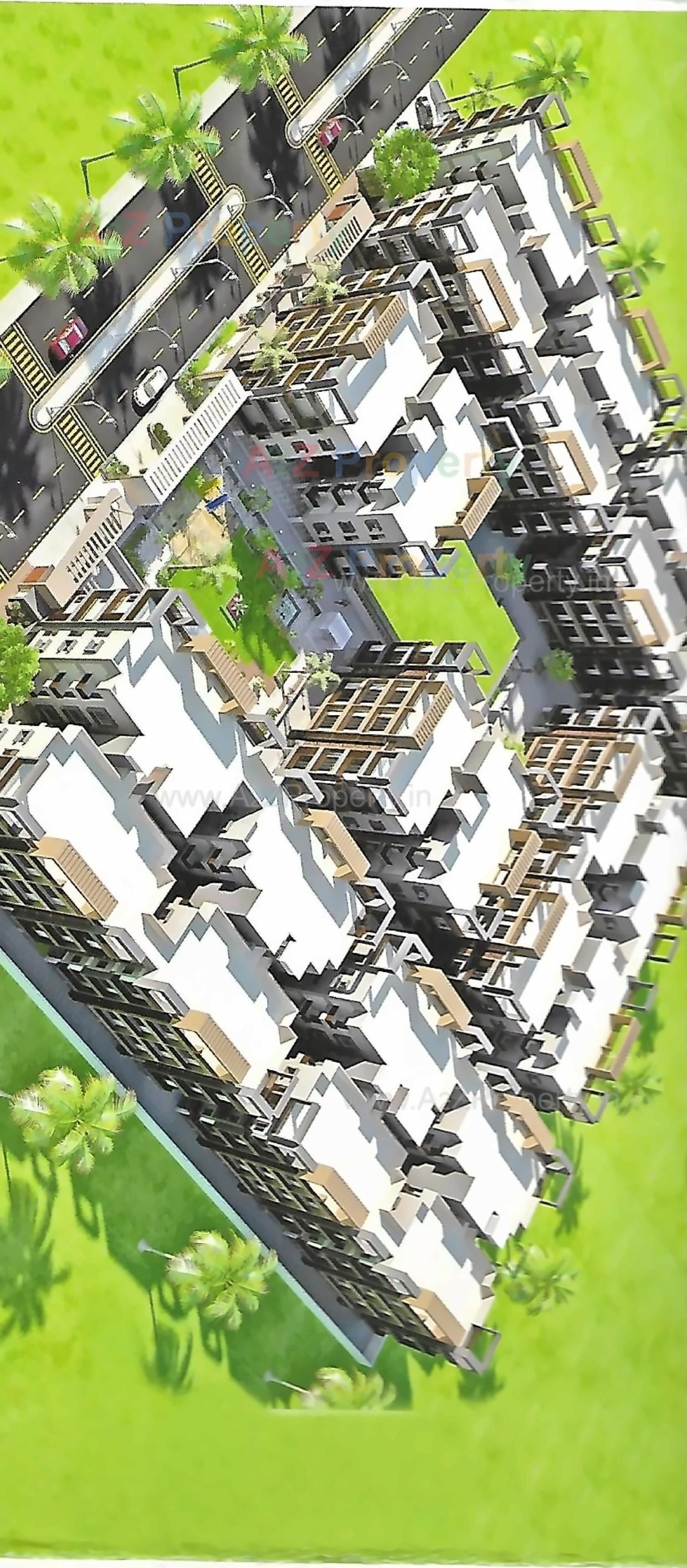 3D Elevation of real estate project Chiloda Greens   ,s A, located at Chiloda, Gandhinagar, Gujarat