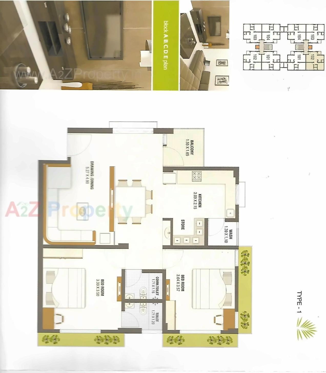 Layout of real estate project Chiloda Greens   ,s A, located at Chiloda, Gandhinagar, Gujarat