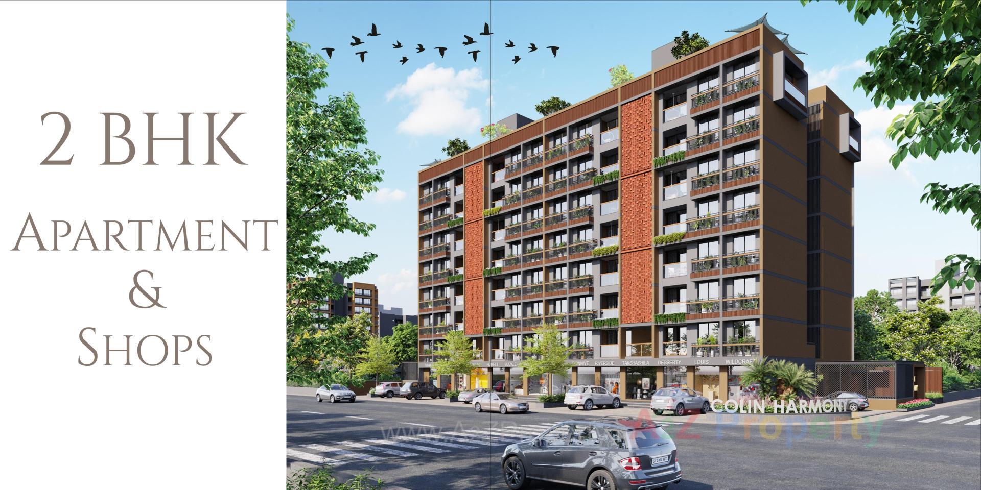 3D Elevation of real estate project Colin Harmony located at Zundal, Gandhinagar, Gujarat