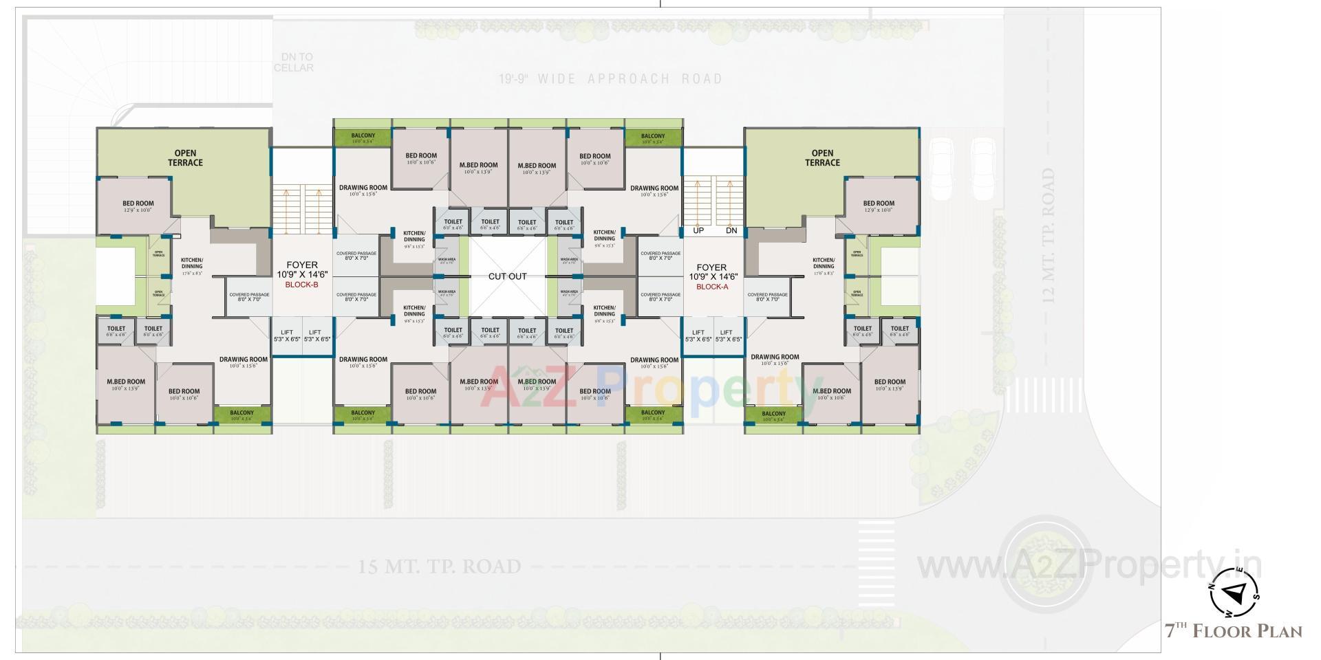 Layout of real estate project Colin Harmony located at Zundal, Gandhinagar, Gujarat