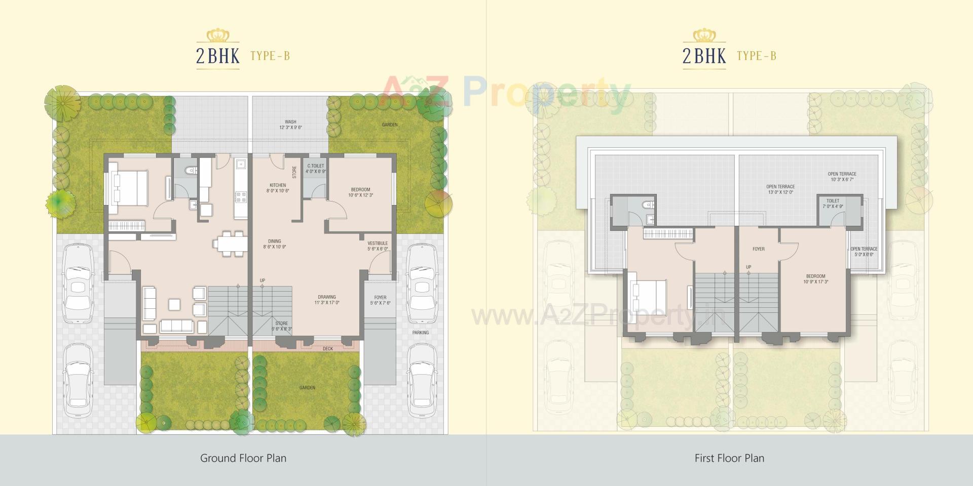 Layout of real estate project Coral Paradise located at Zundal, Gandhinagar, Gujarat