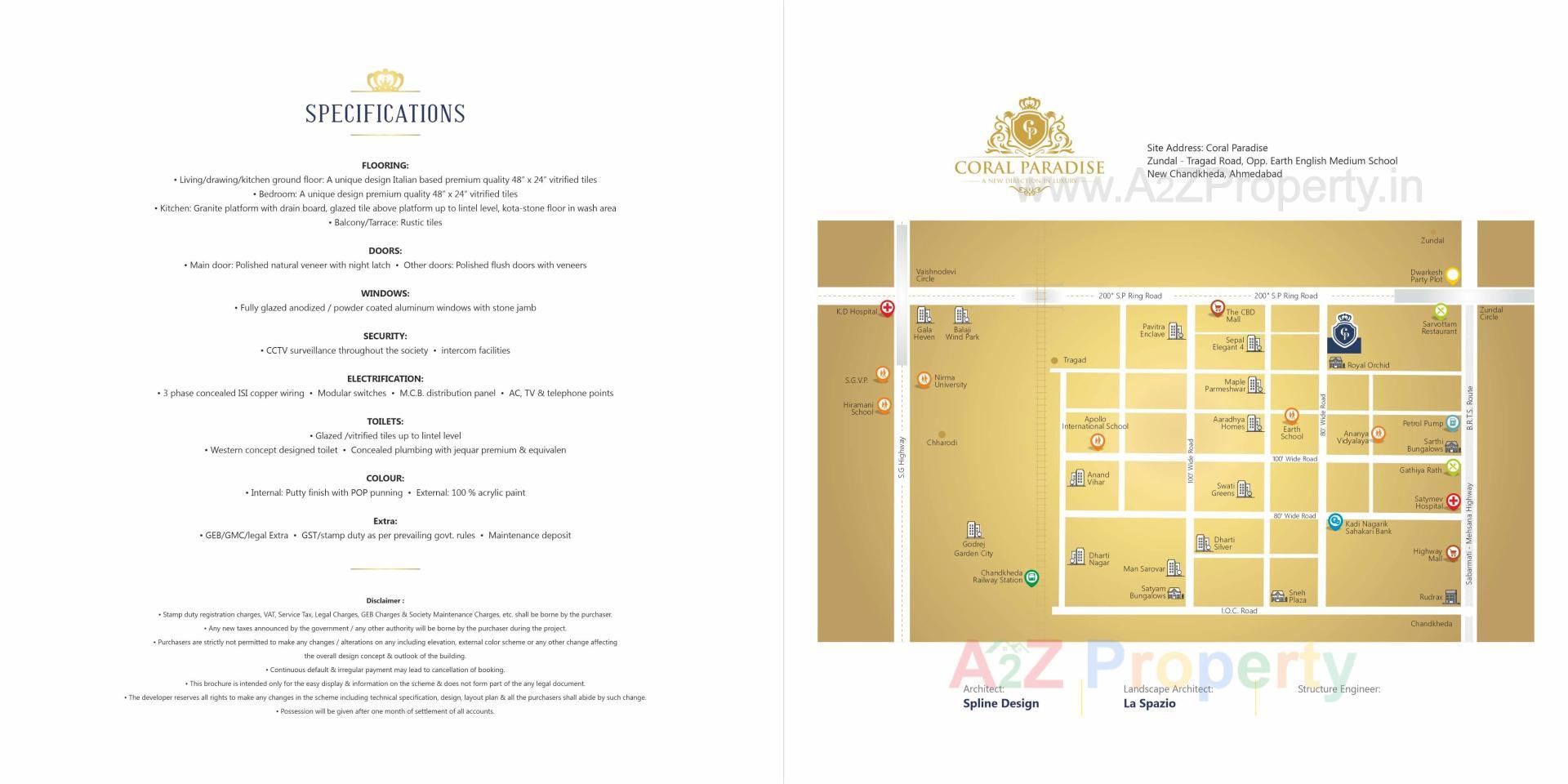  of real estate project Coral Paradise located at Zundal, Gandhinagar, Gujarat