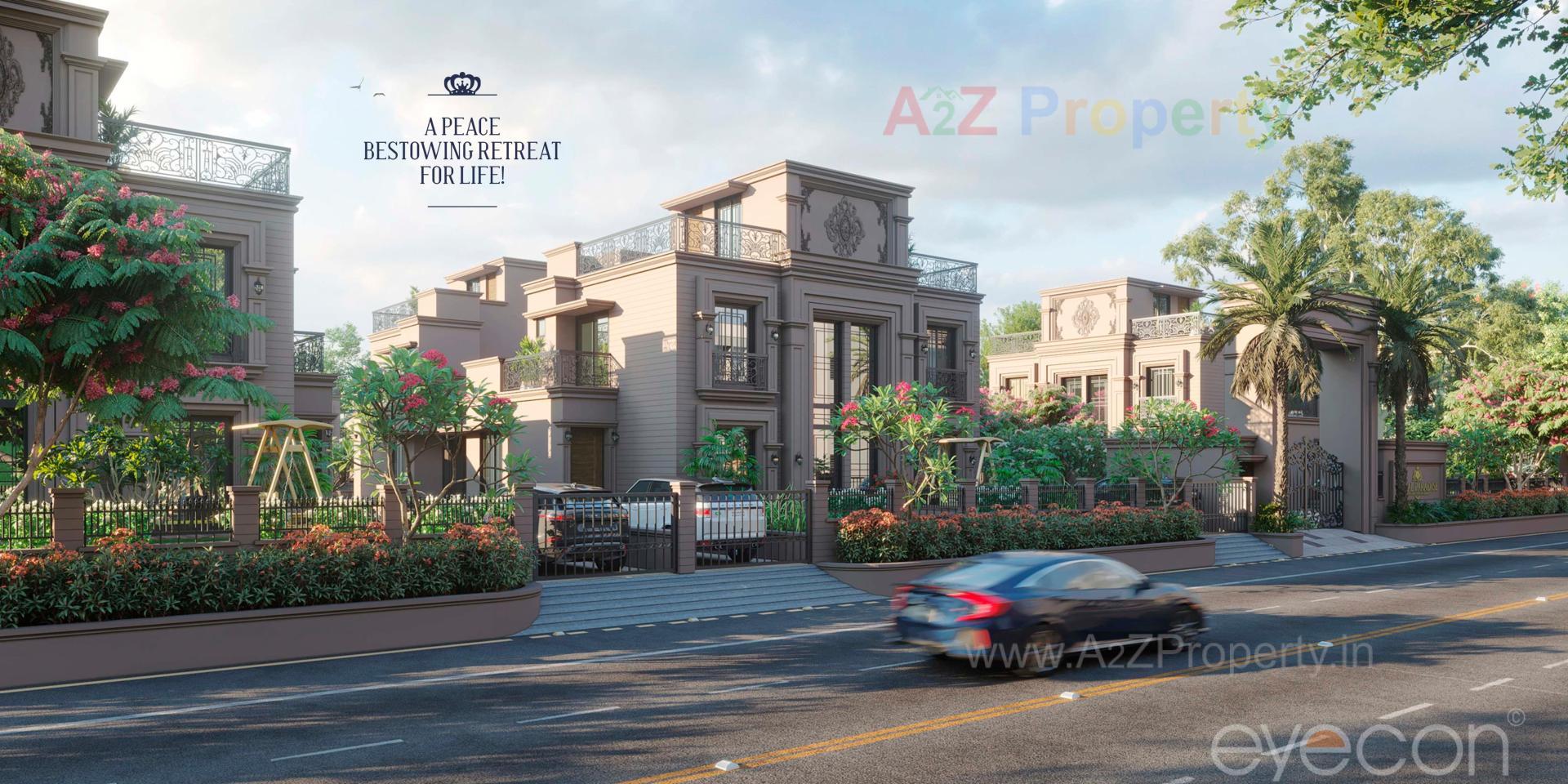 3D Elevation of real estate project Coral Paradise located at Zundal, Gandhinagar, Gujarat
