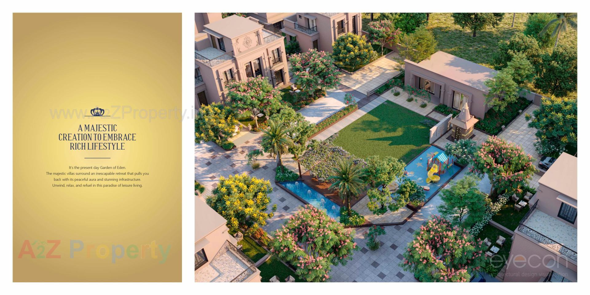 3D Elevation of real estate project Coral Paradise located at Zundal, Gandhinagar, Gujarat