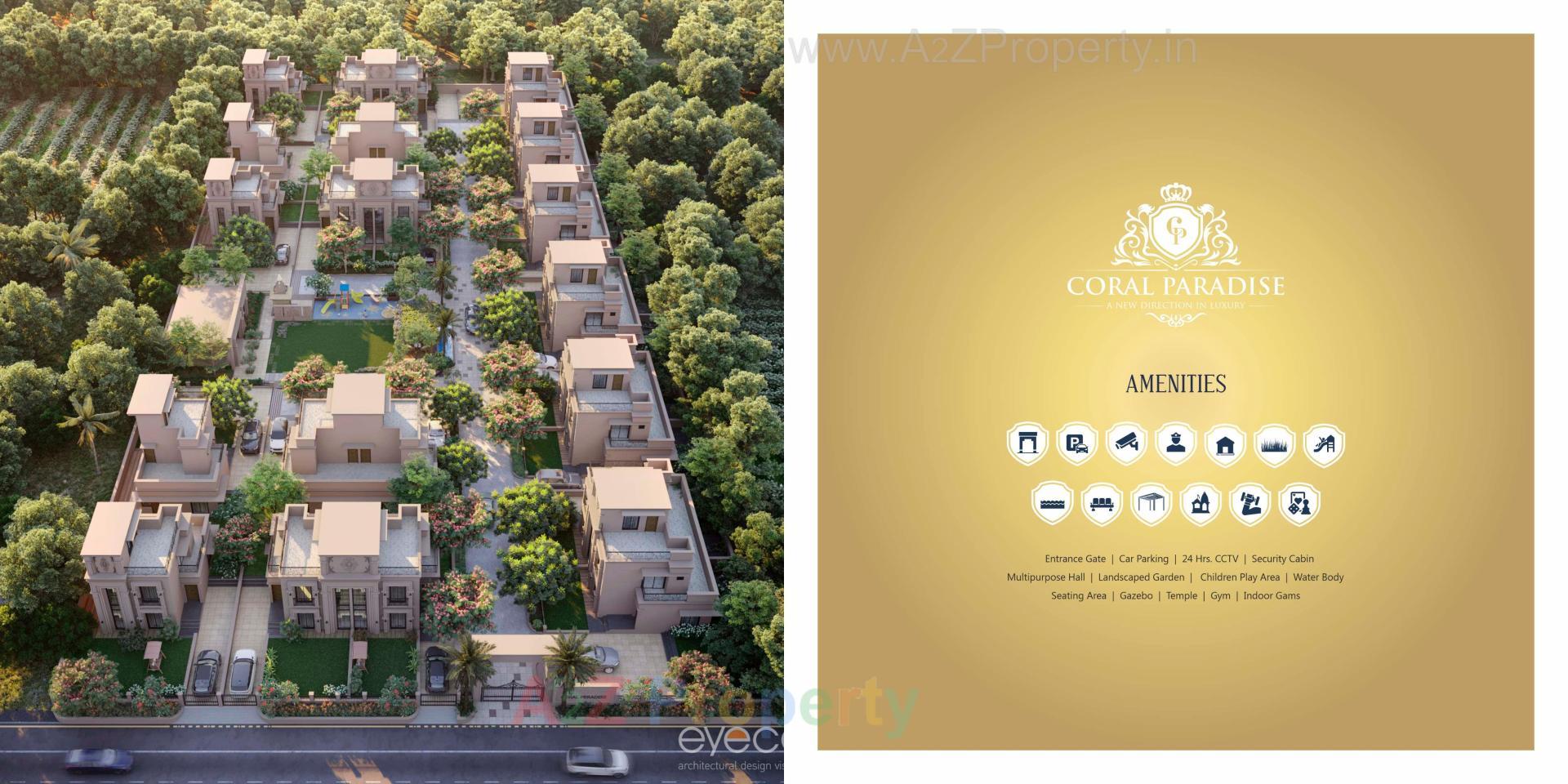 3D Elevation of real estate project Coral Paradise located at Zundal, Gandhinagar, Gujarat