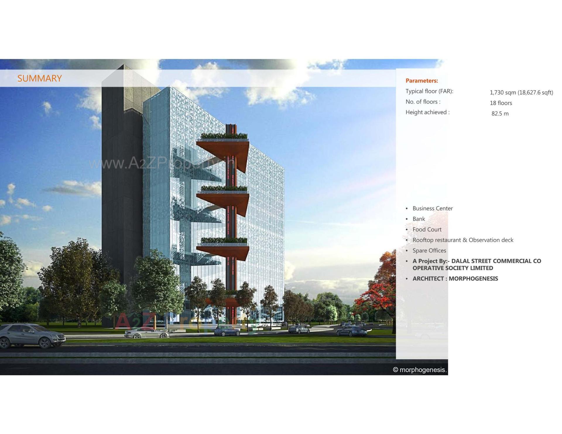 3D Elevation of real estate project Dalal Street  Co Operative Society Limited located at Gandhinagar, Gandhinagar, Gujarat