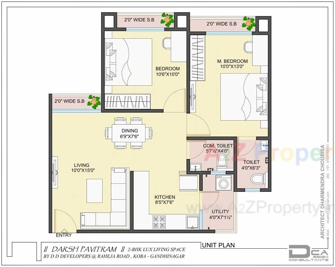 Layout of real estate project Darsh Pavitram located at Koba, Gandhinagar, Gujarat