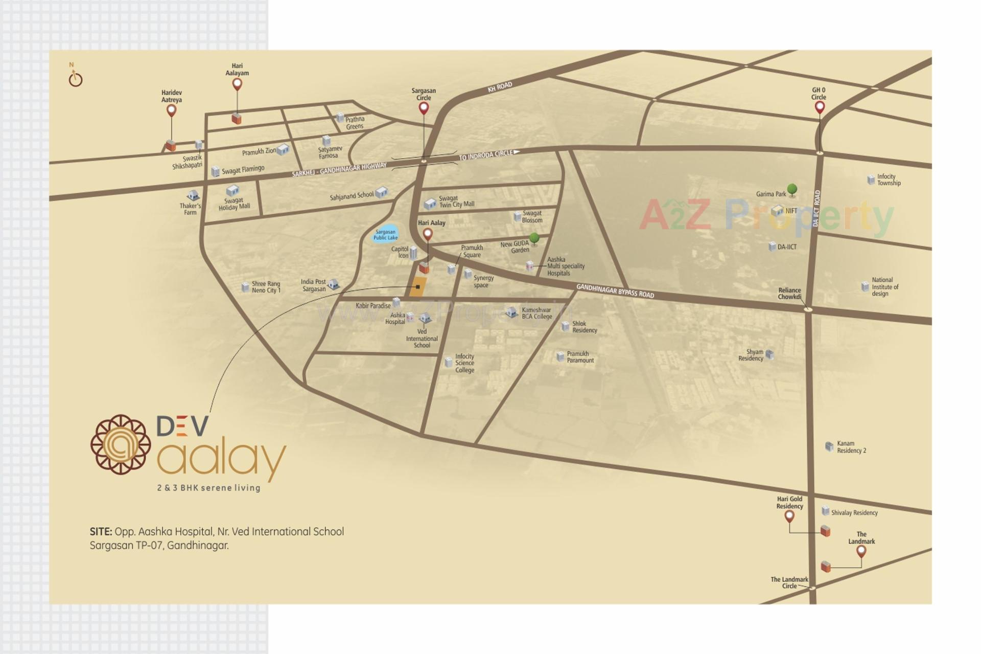  of real estate project Dev Aalay located at Sargasan, Gandhinagar, Gujarat