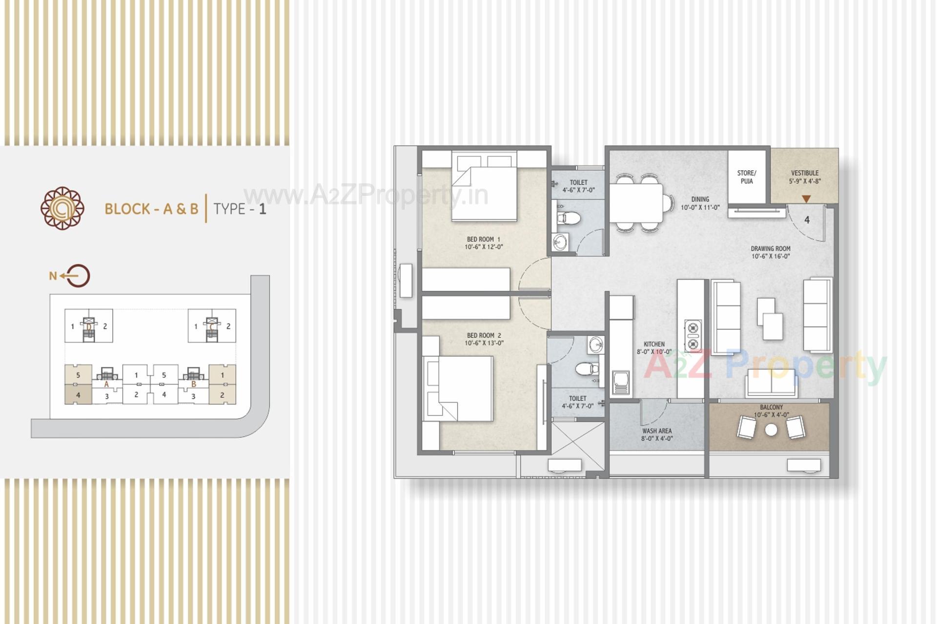 Layout of real estate project Dev Aalay located at Sargasan, Gandhinagar, Gujarat