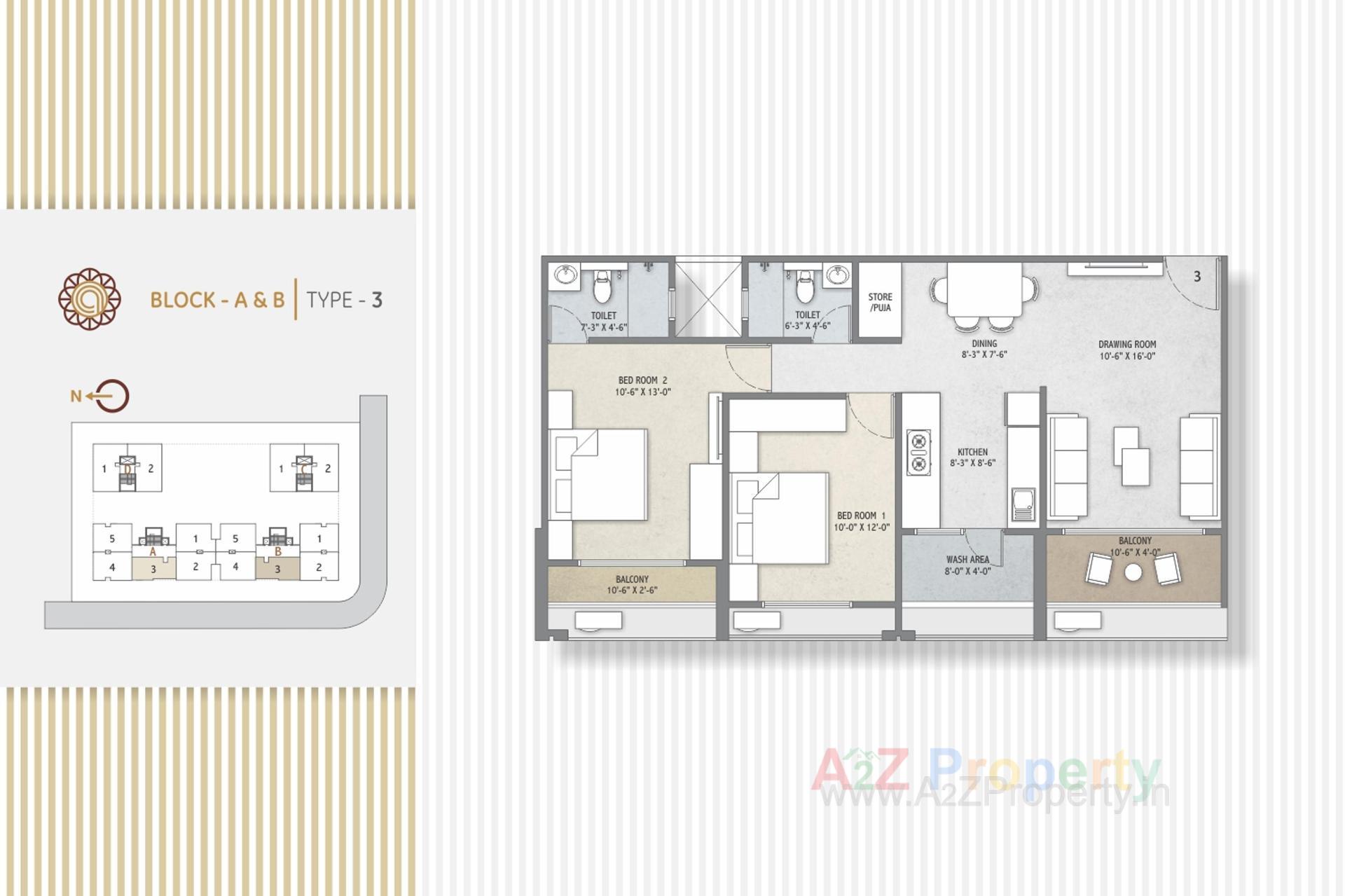 Layout of real estate project Dev Aalay located at Sargasan, Gandhinagar, Gujarat
