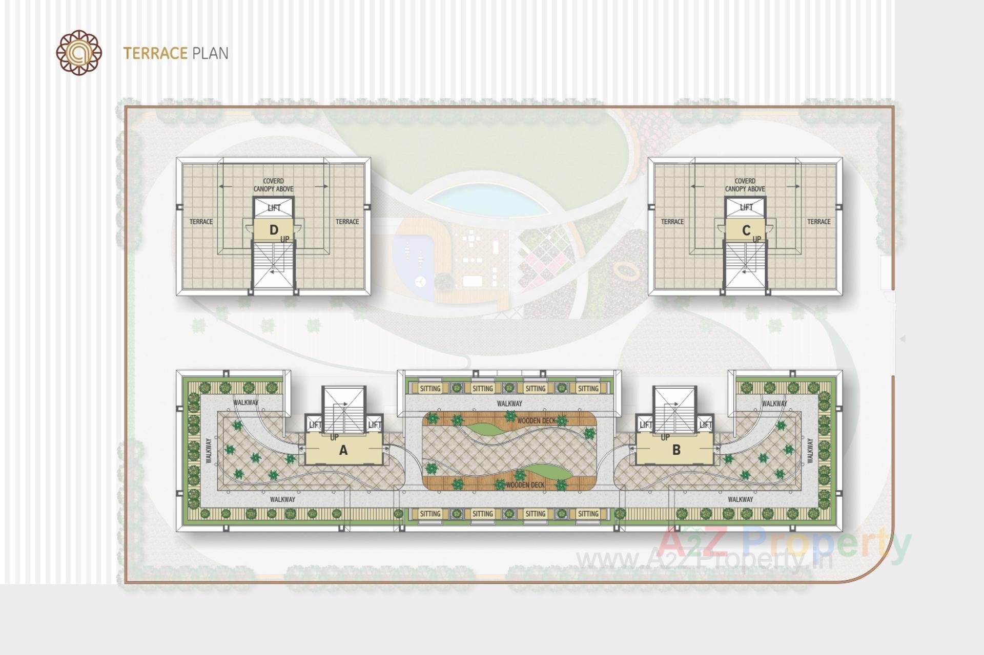 Layout of real estate project Dev Aalay located at Sargasan, Gandhinagar, Gujarat