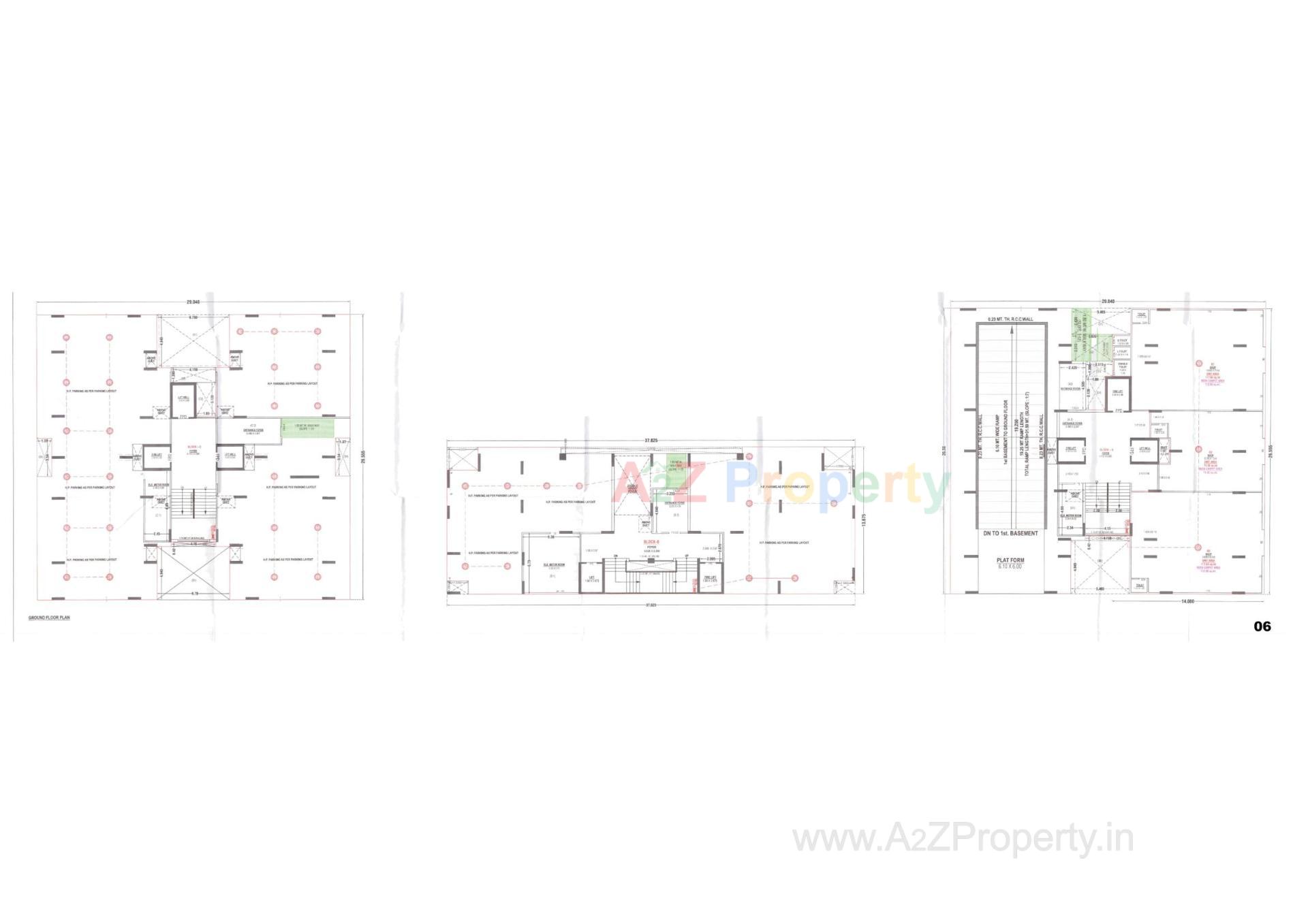 Layout of real estate project Dev Aashish The Gate located at Gandhinagar, Gandhinagar, Gujarat