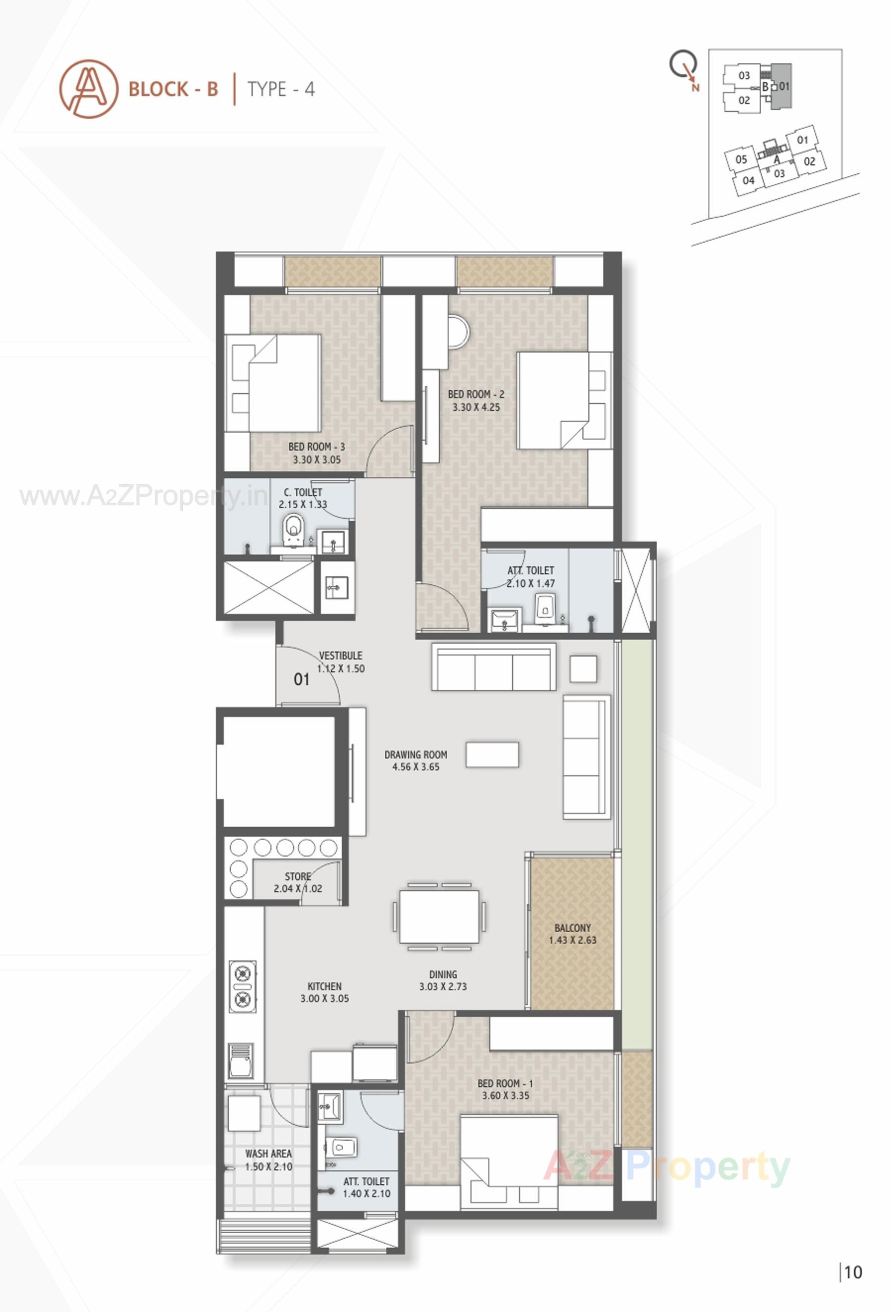 Layout of real estate project Dev Aurum located at Por, Gandhinagar, Gujarat