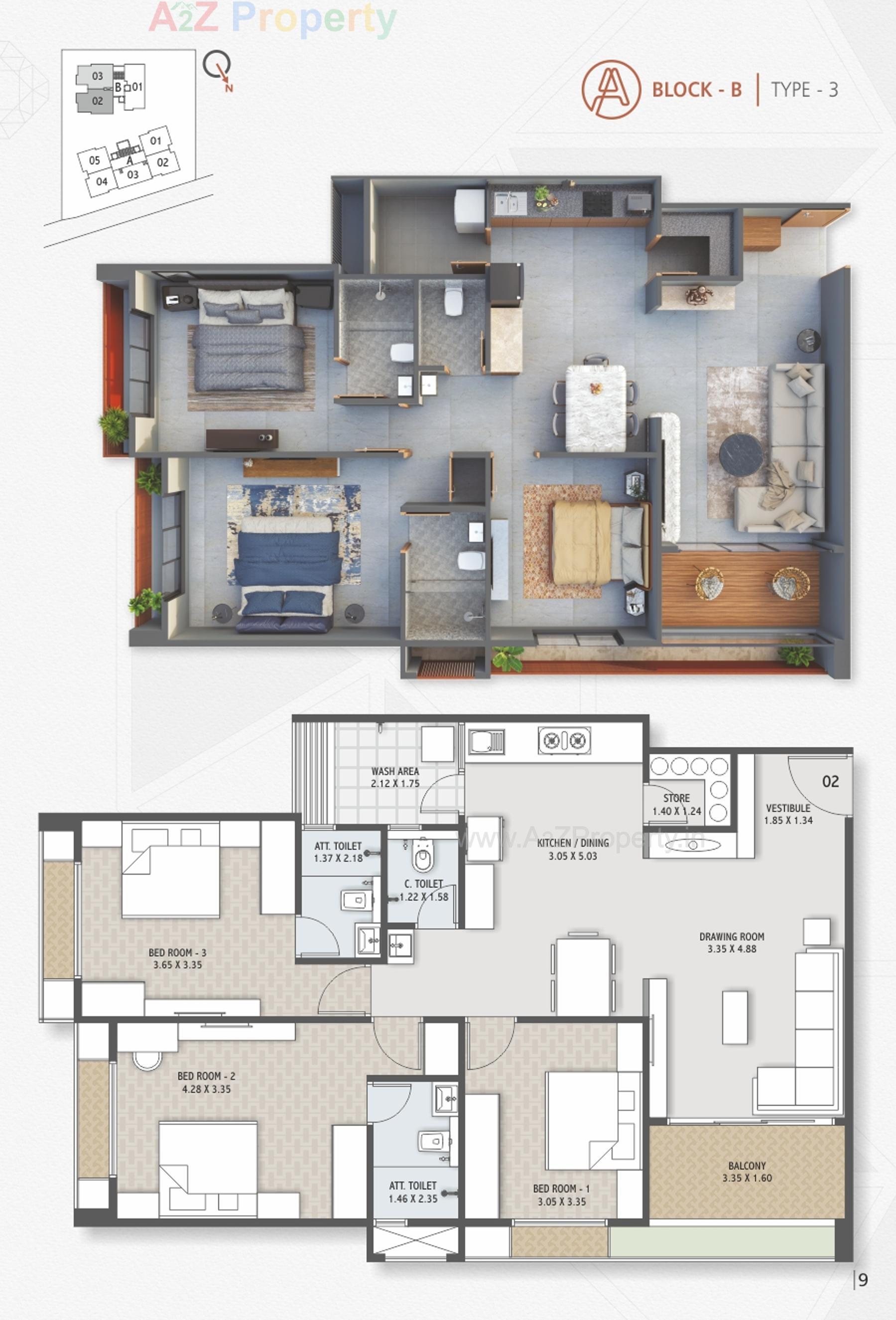 Layout of real estate project Dev Aurum located at Por, Gandhinagar, Gujarat