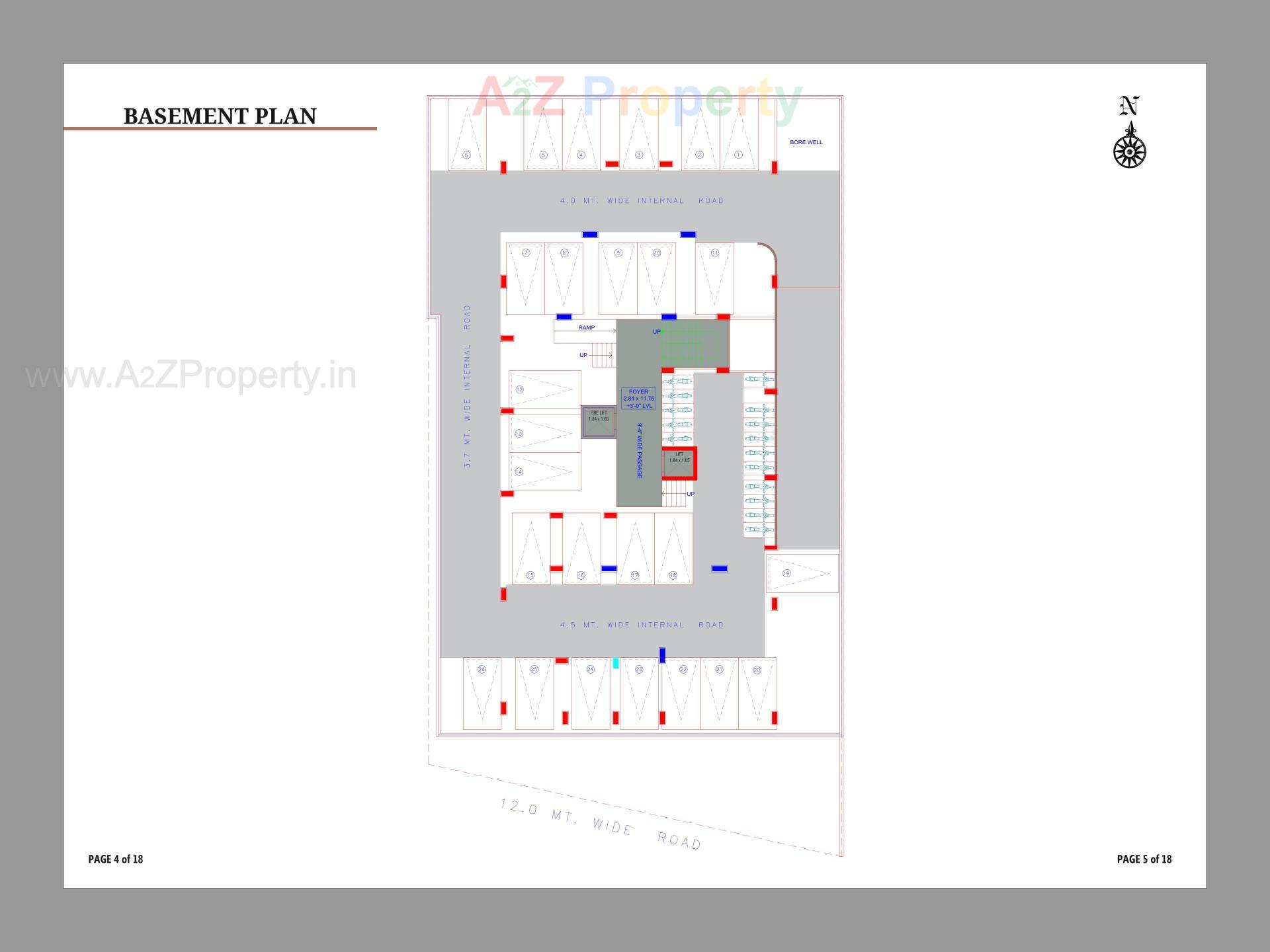 Layout of real estate project Dev Kuvar located at Zundal, Gandhinagar, Gujarat