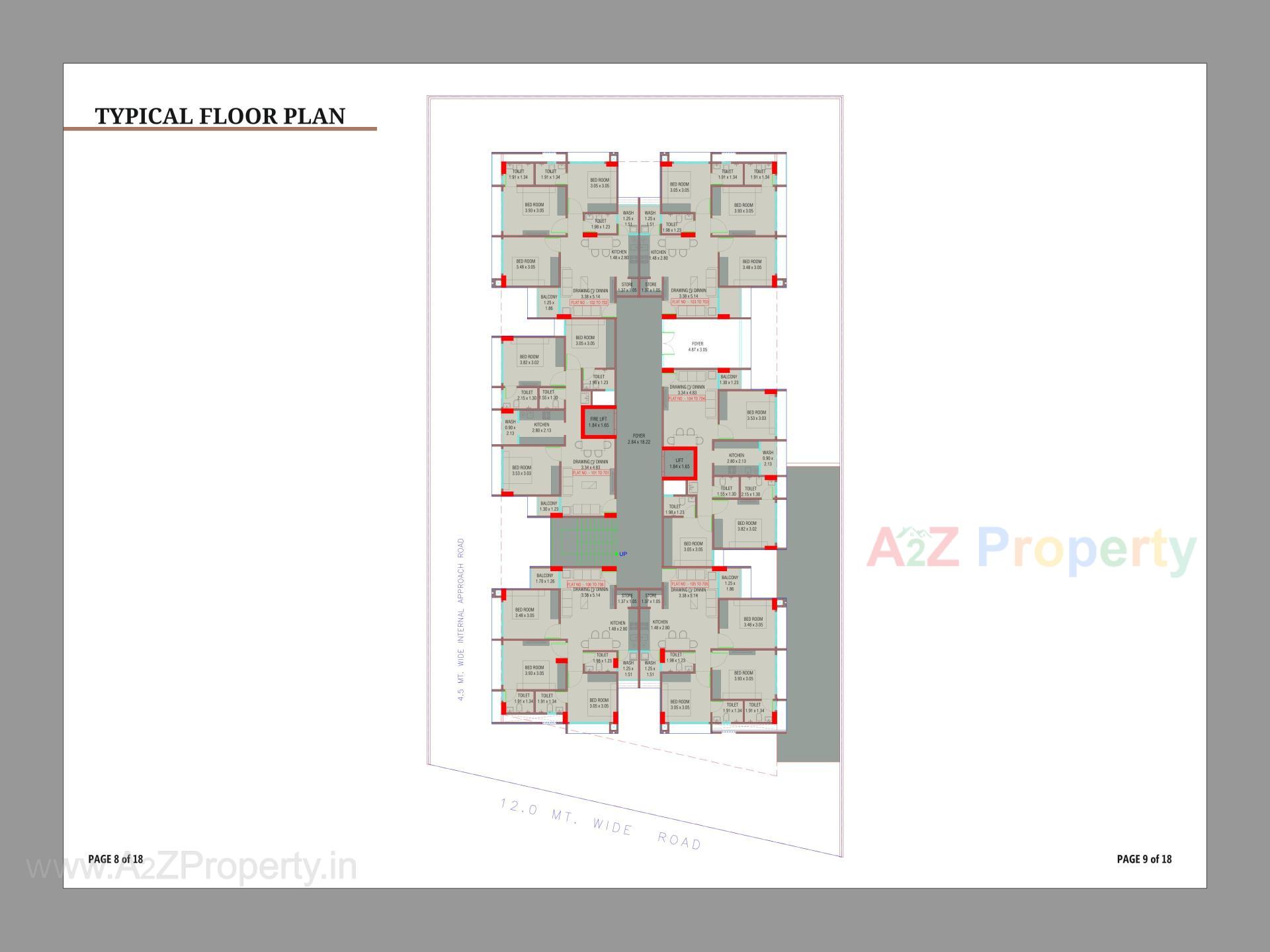 Layout of real estate project Dev Kuvar located at Zundal, Gandhinagar, Gujarat