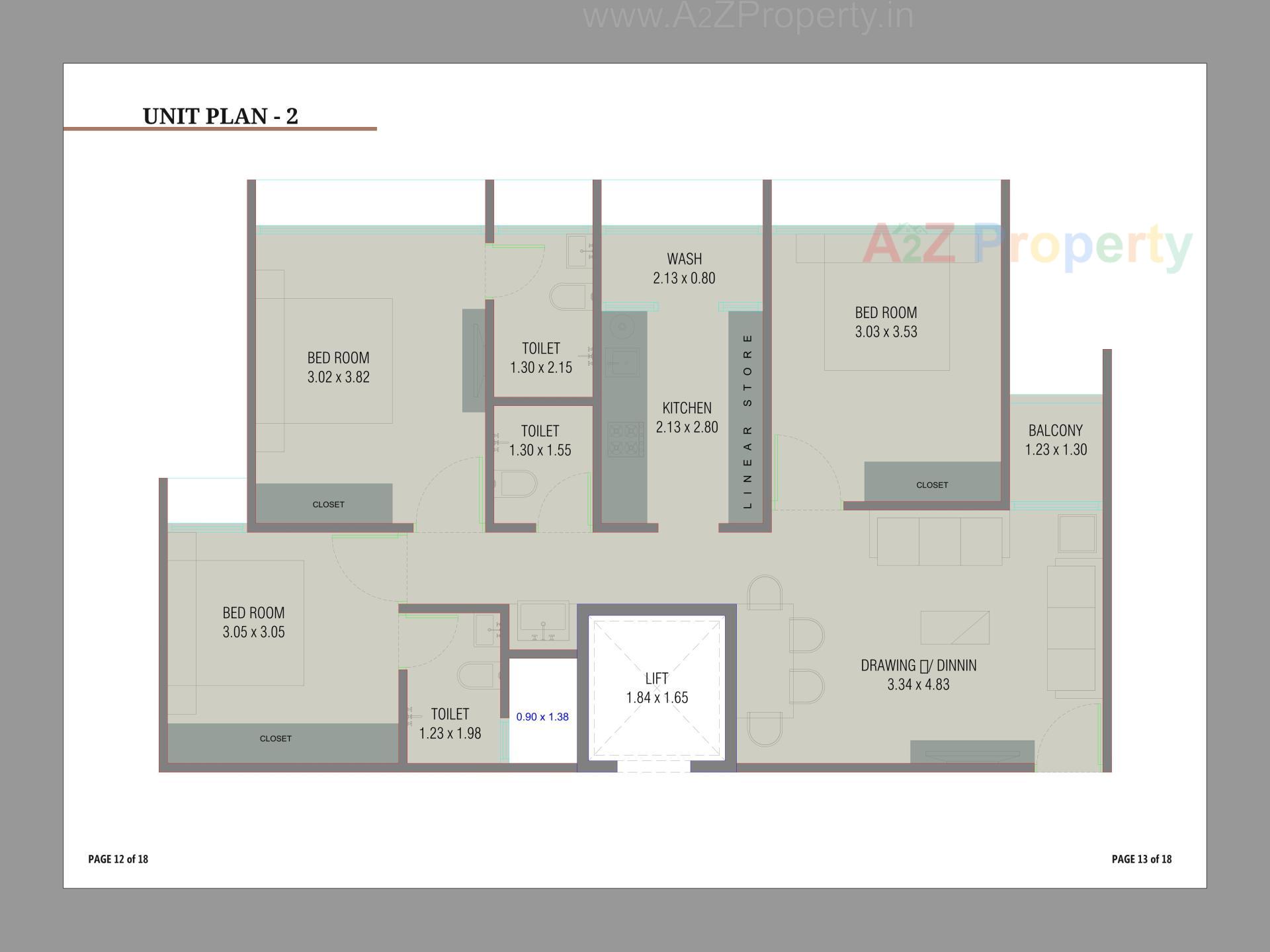 Layout of real estate project Dev Kuvar located at Zundal, Gandhinagar, Gujarat