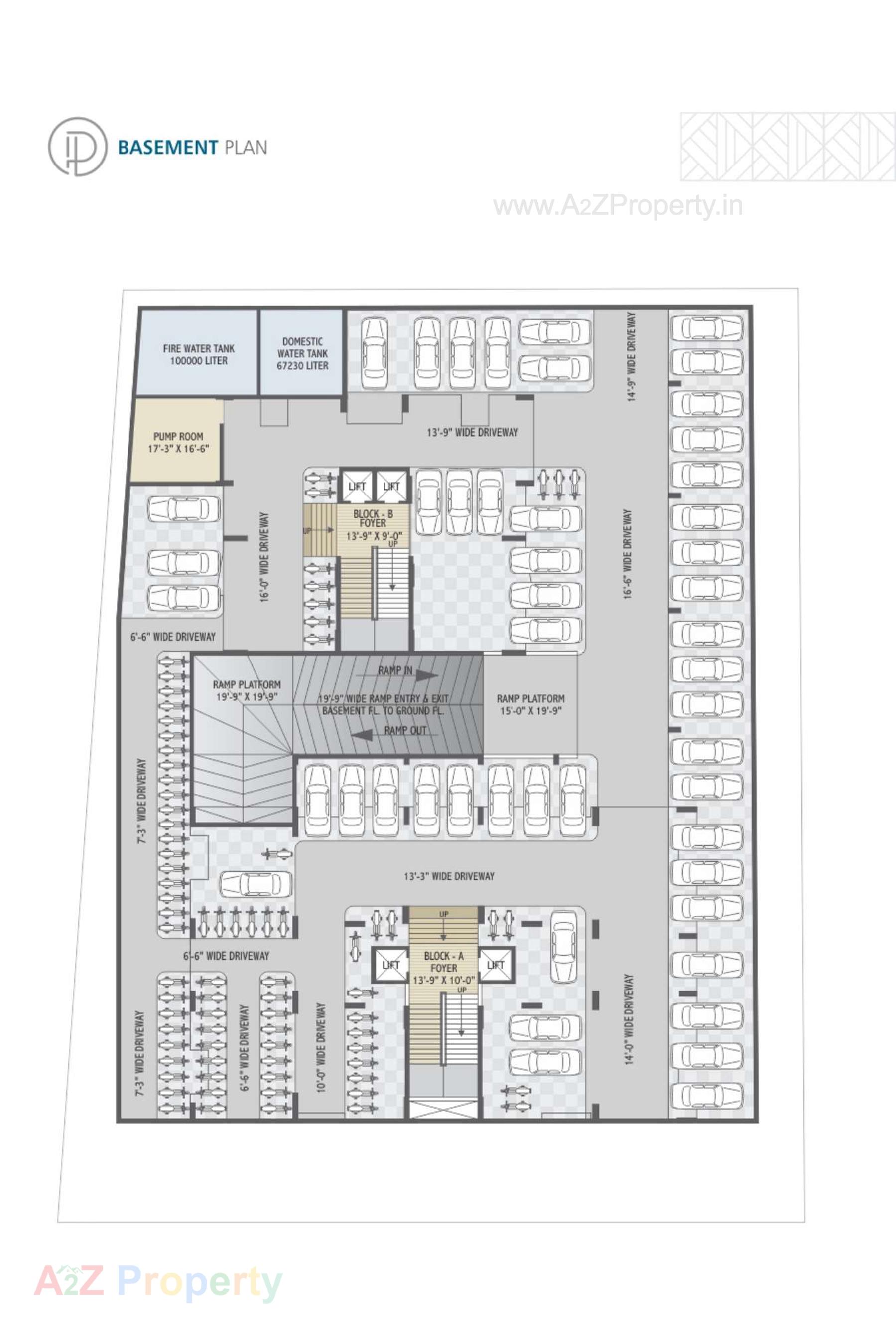 Layout of real estate project Dev Parisar located at Por, Gandhinagar, Gujarat