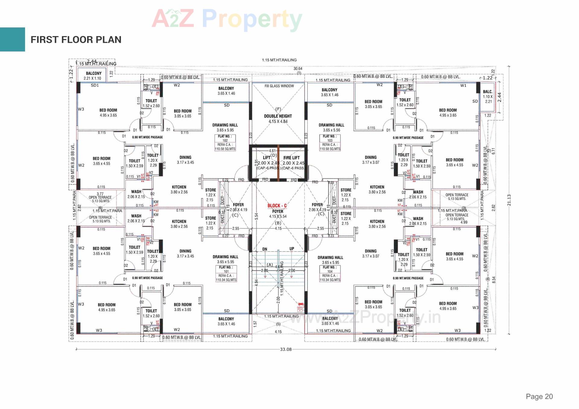 Layout of real estate project Dev Pinnacle located at Koteshawar, Gandhinagar, Gujarat