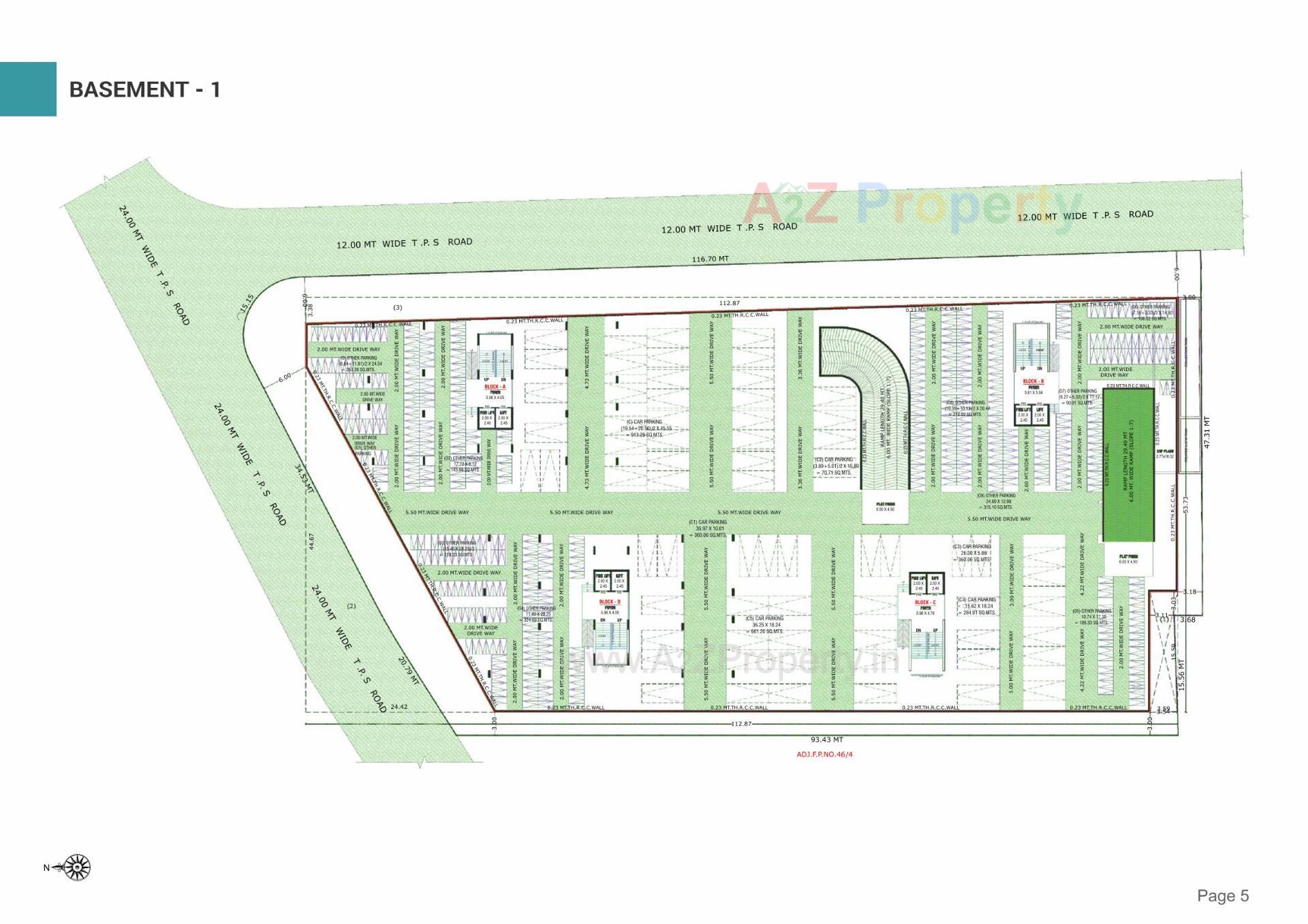 Layout of real estate project Dev Pinnacle located at Koteshawar, Gandhinagar, Gujarat