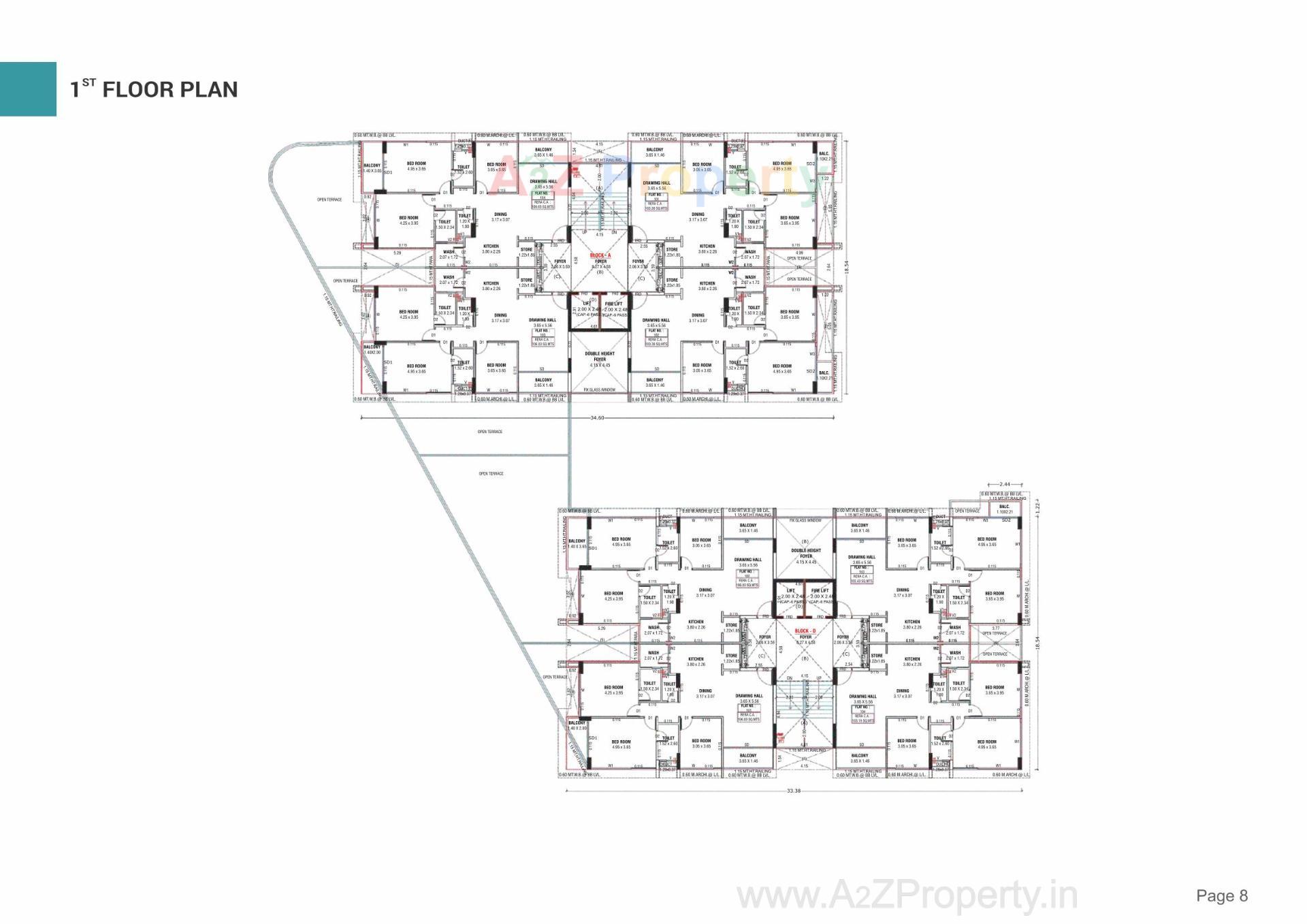 Layout of real estate project Dev Pinnacle located at Koteshawar, Gandhinagar, Gujarat